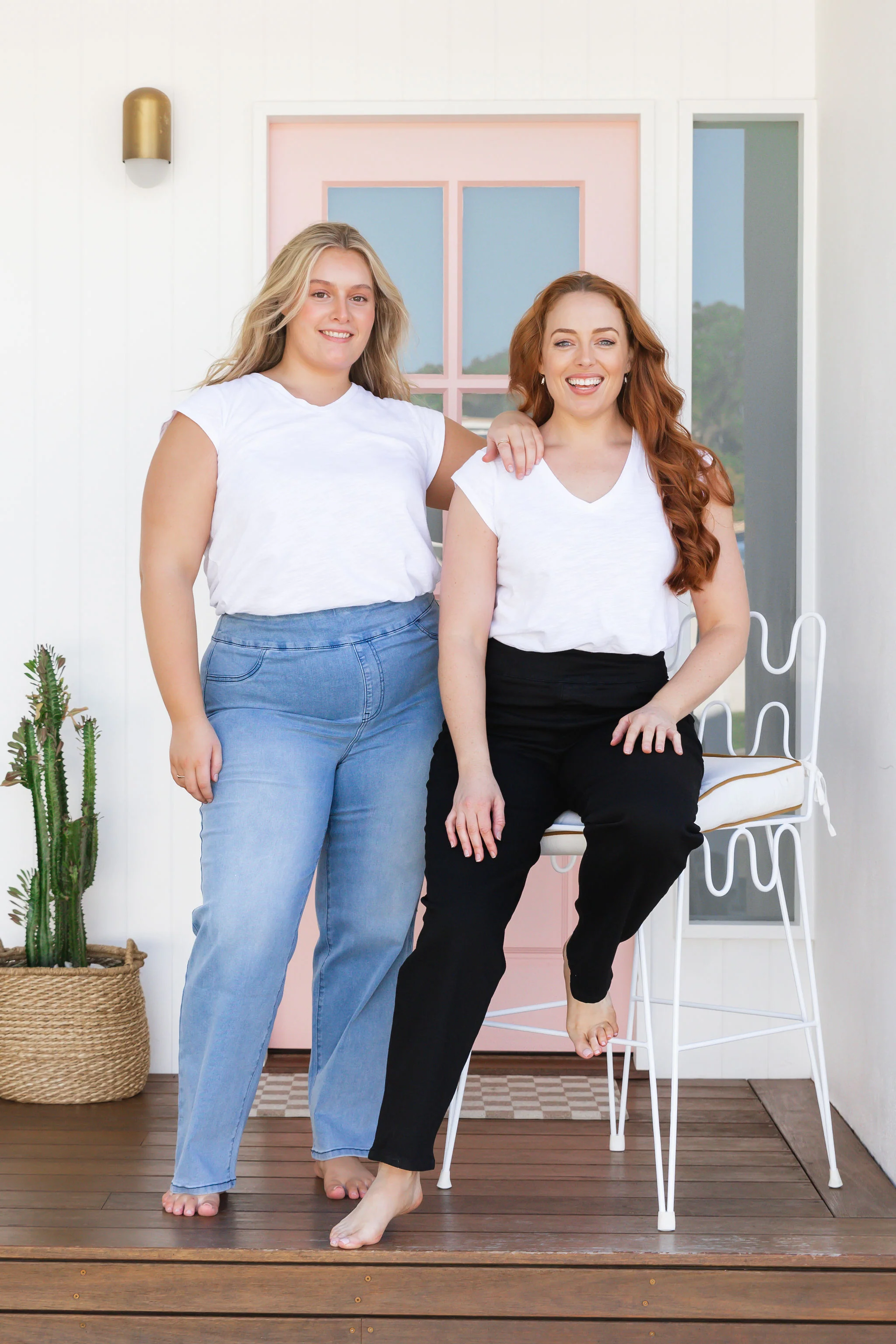 Lara Pull on Jeans in Light Blue Wash - Image 22