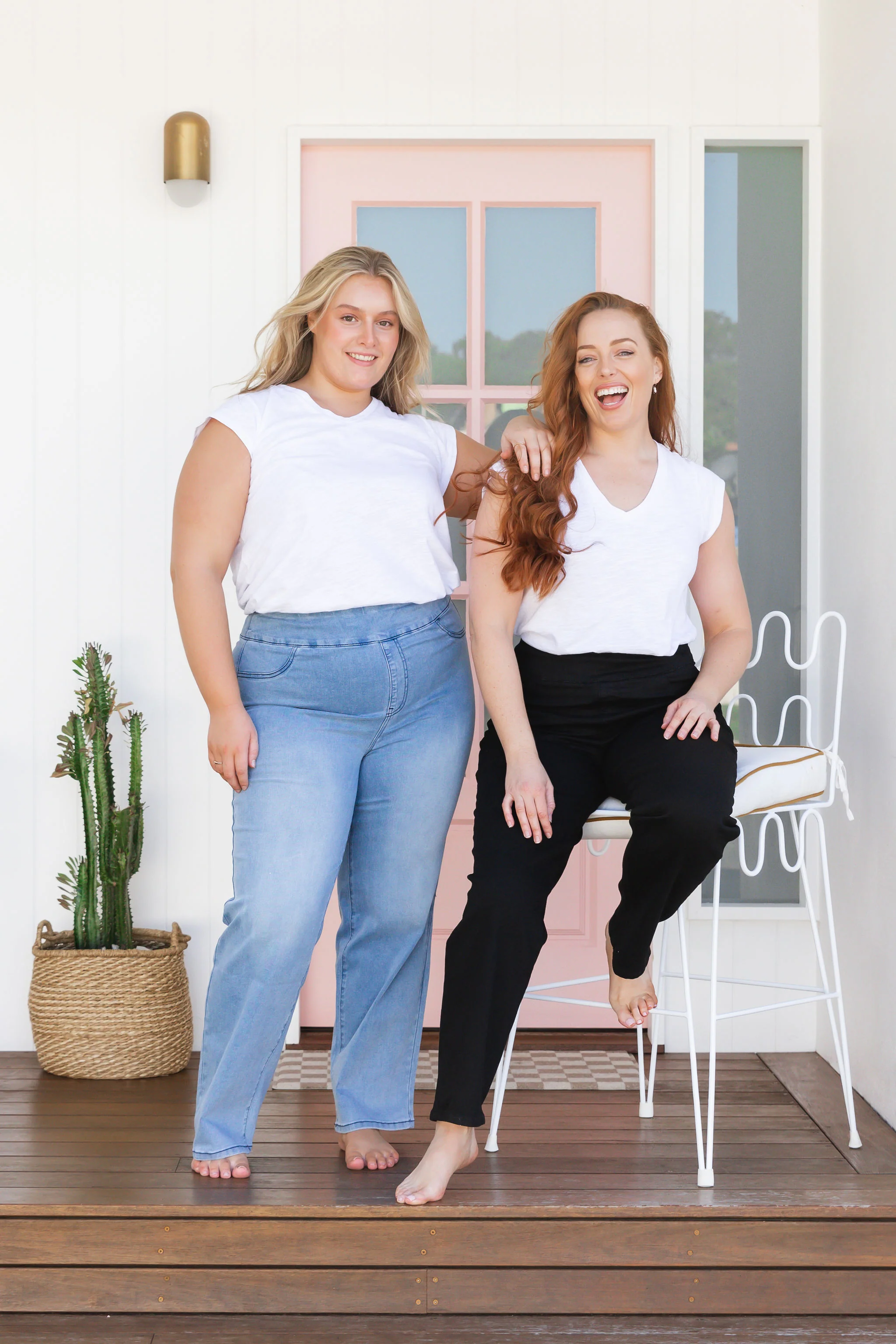 Lara Pull on Jeans in Light Blue Wash - Image 23
