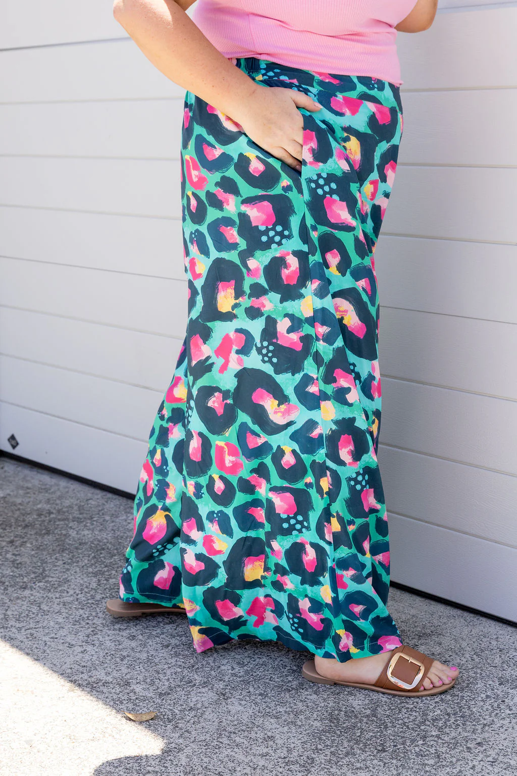 Larsa Pant in Green Leopard by Kasey Rainbow - Image 10