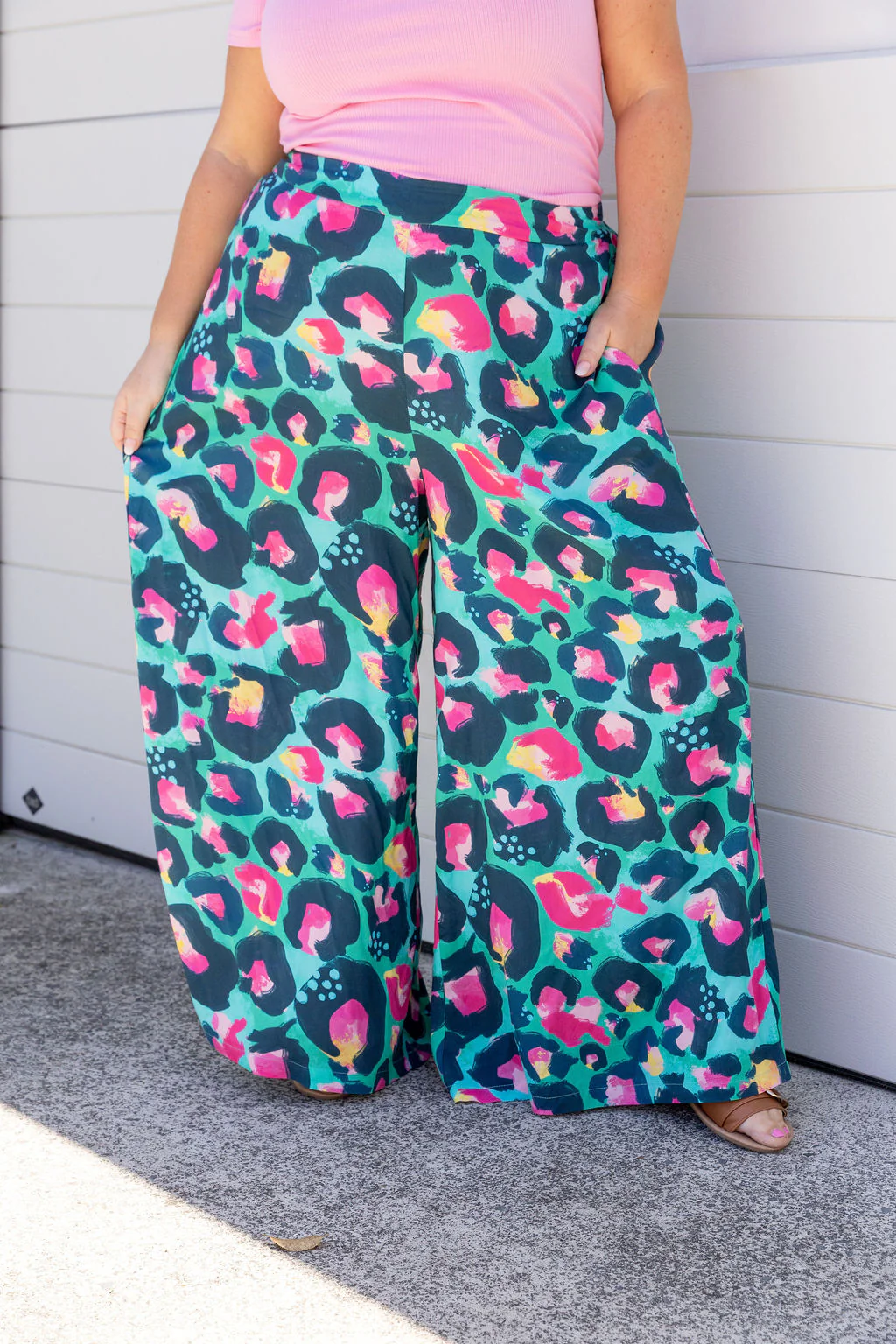 Larsa Pant in Green Leopard by Kasey Rainbow - Image 3