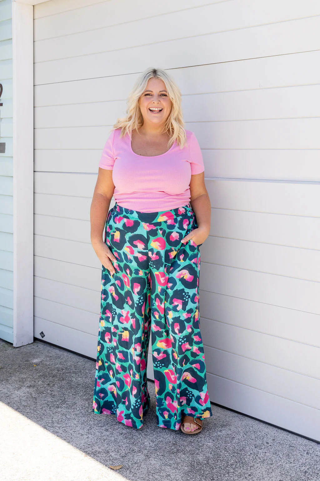 Larsa Pant in Green Leopard by Kasey Rainbow - Image 5
