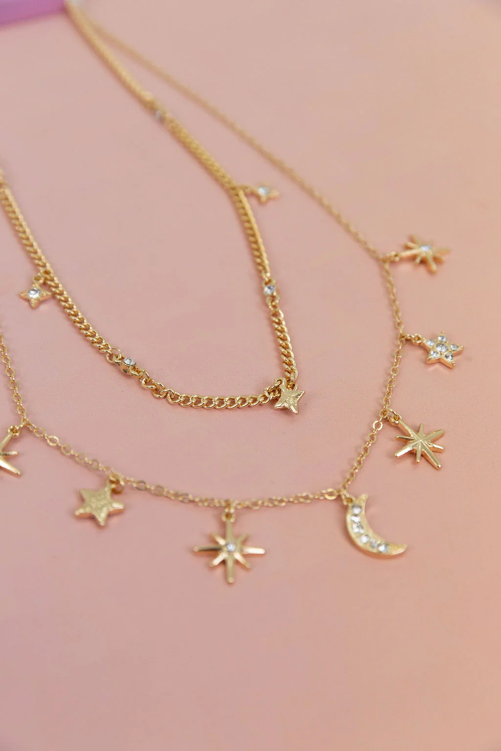 Layered Moon & Stars Necklace - Image 3
