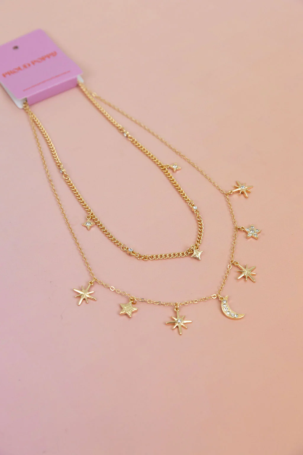 Layered Moon & Stars Necklace - Image 5
