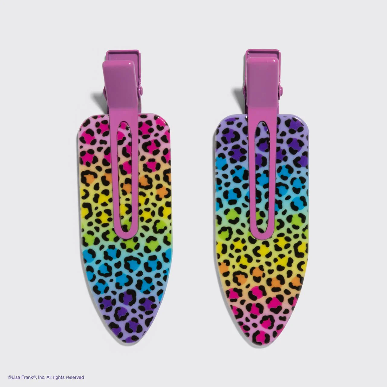 Lisa Frank x Kitsch XL Creaseless Clips in Rainbow Leopard - Image 2