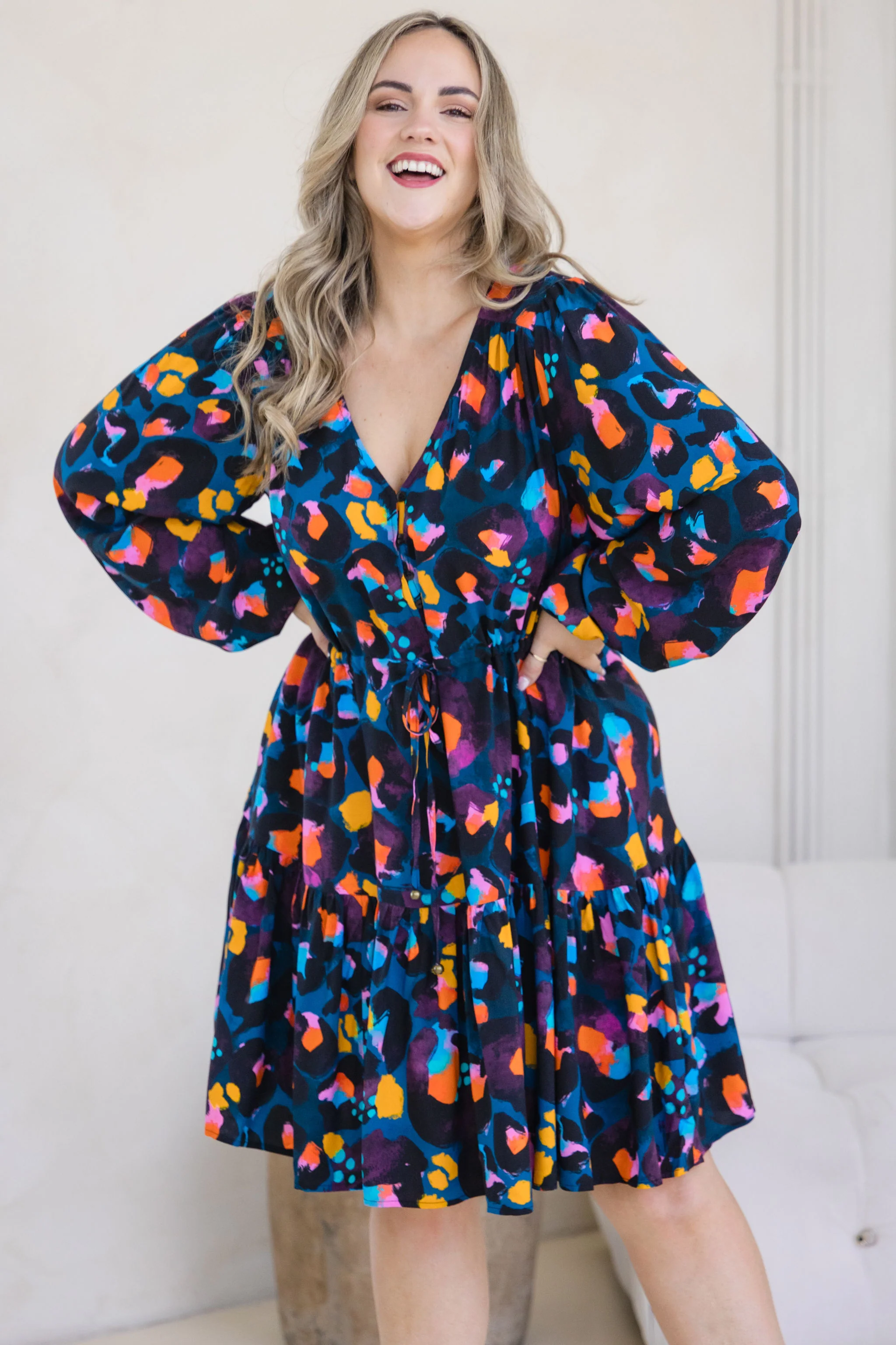 Long Sleeve Esmae Dress in Verona by Kasey Rainbow - Image 6