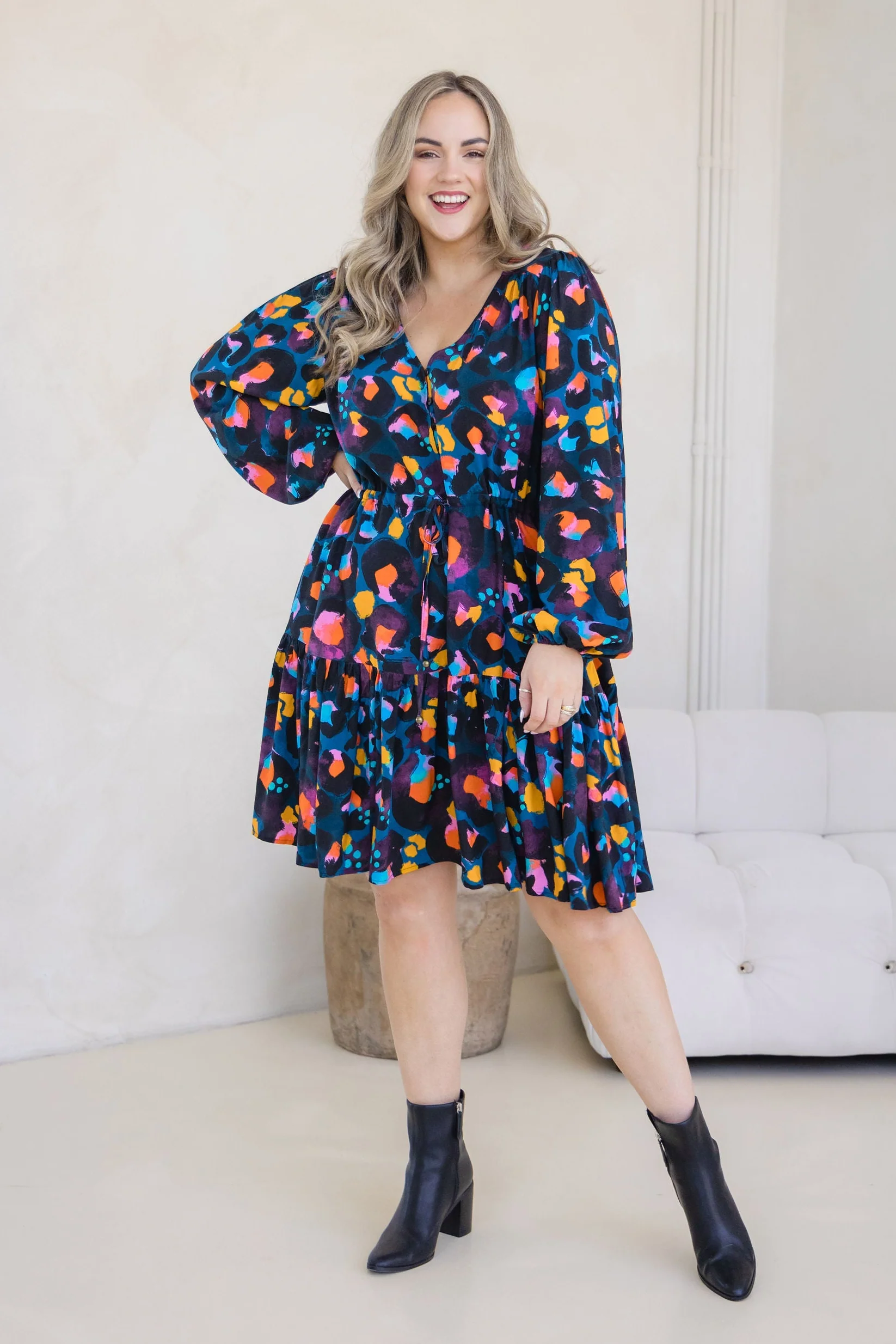 Long Sleeve Esmae Dress in Verona by Kasey Rainbow - Image 7