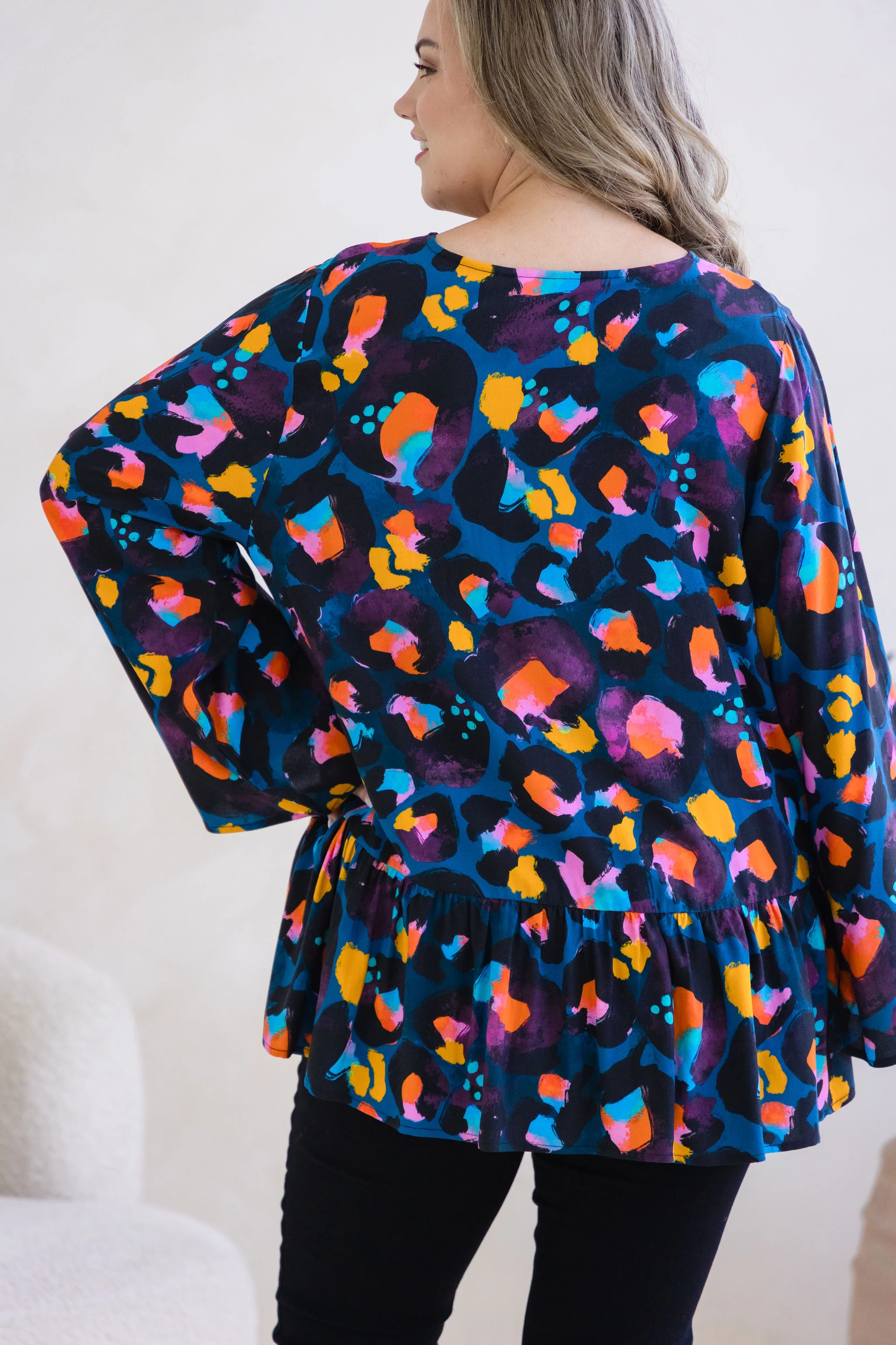 Long Sleeve Peak Top in Verona by Kasey Rainbow - Image 8