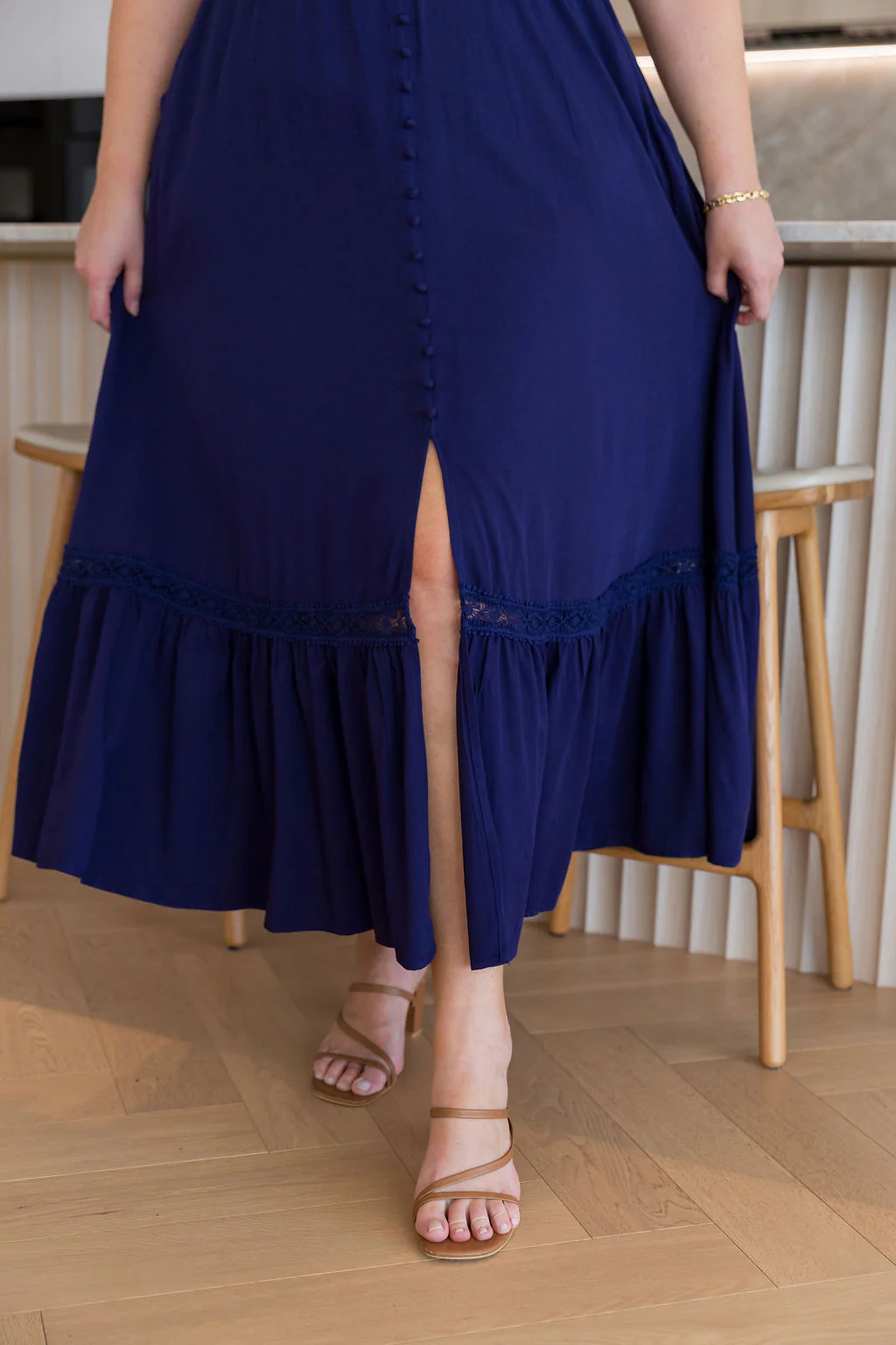 Louisa Maxi Dress in Midnight - Image 11