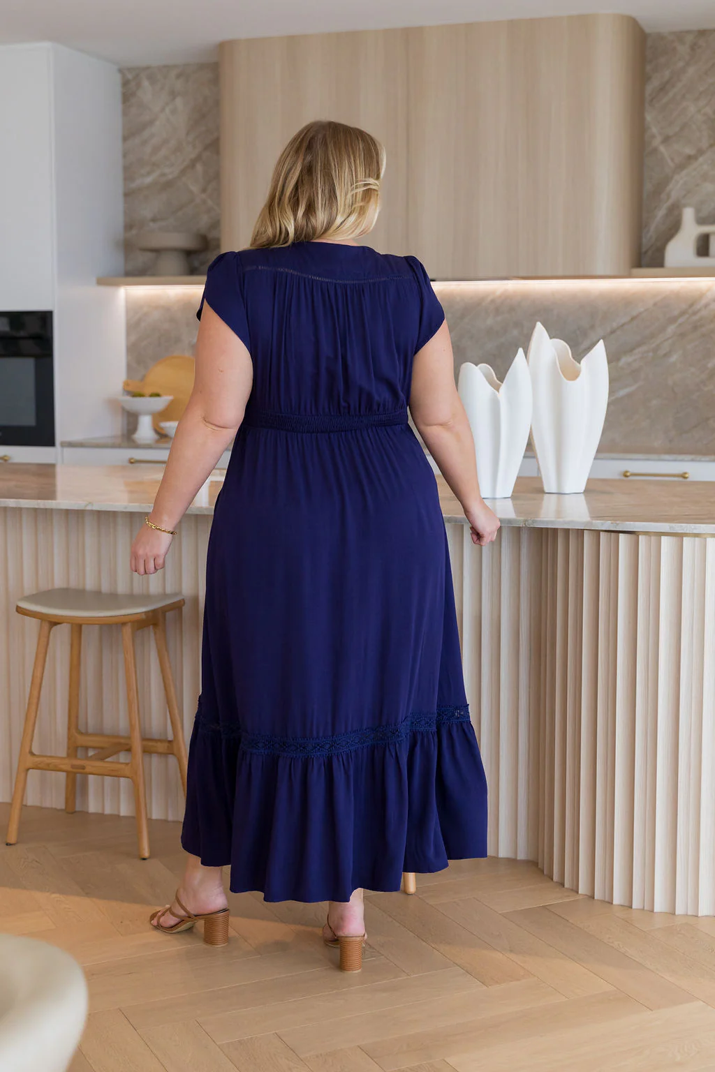 Louisa Maxi Dress in Midnight - Image 12