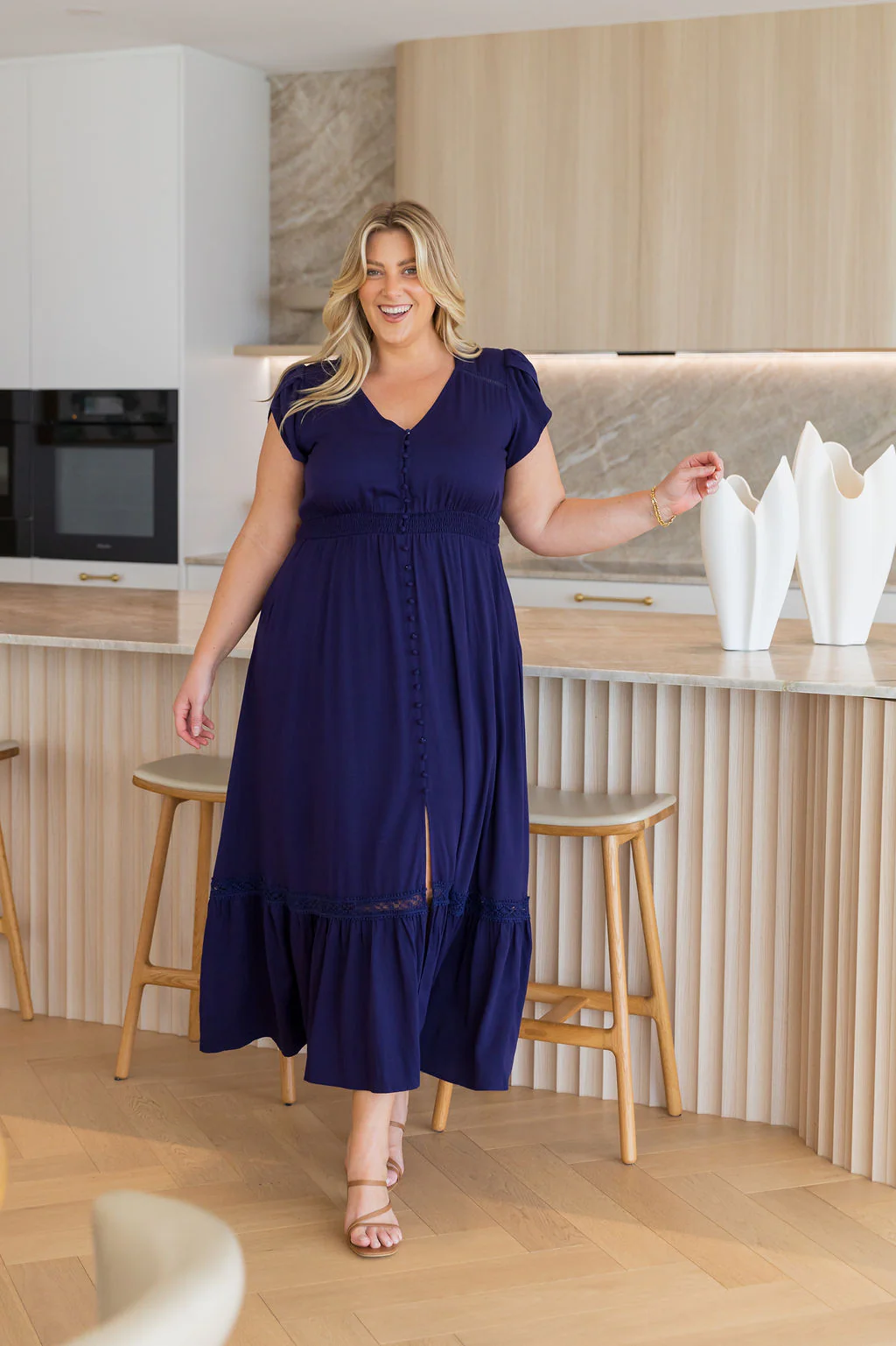 Louisa Maxi Dress in Midnight - Image 13