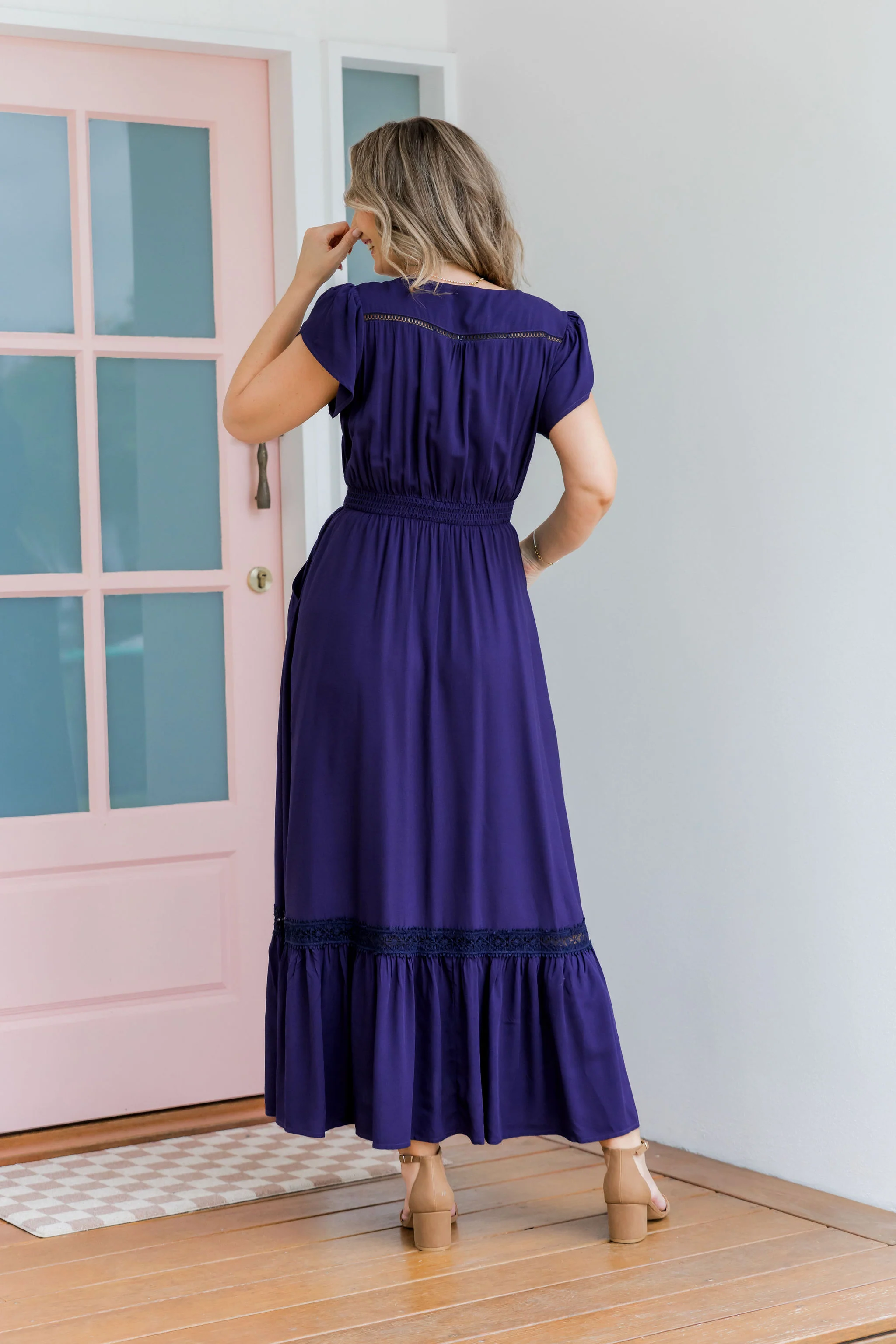 Louisa Maxi Dress in Midnight - Image 17