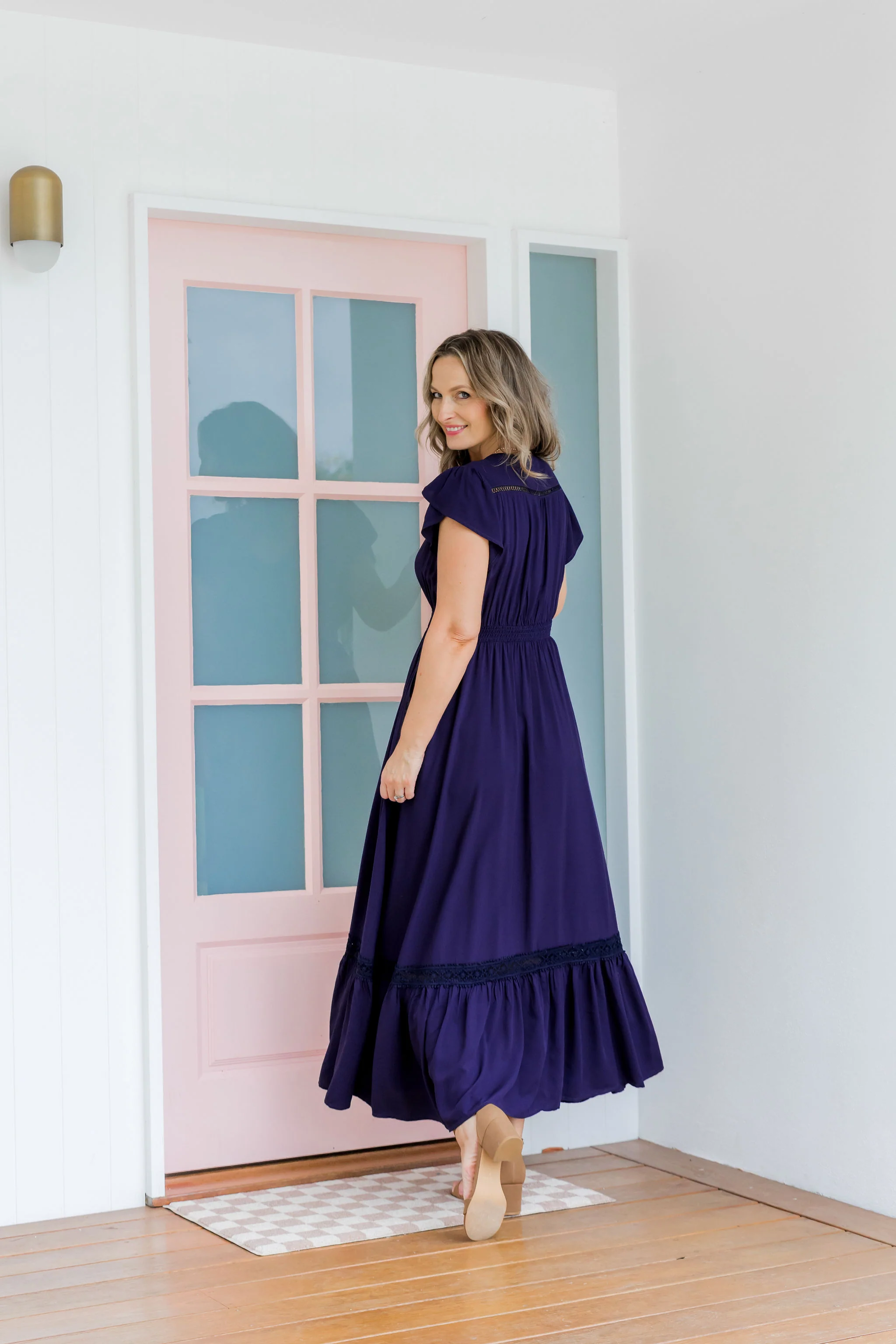 Louisa Maxi Dress in Midnight - Image 19