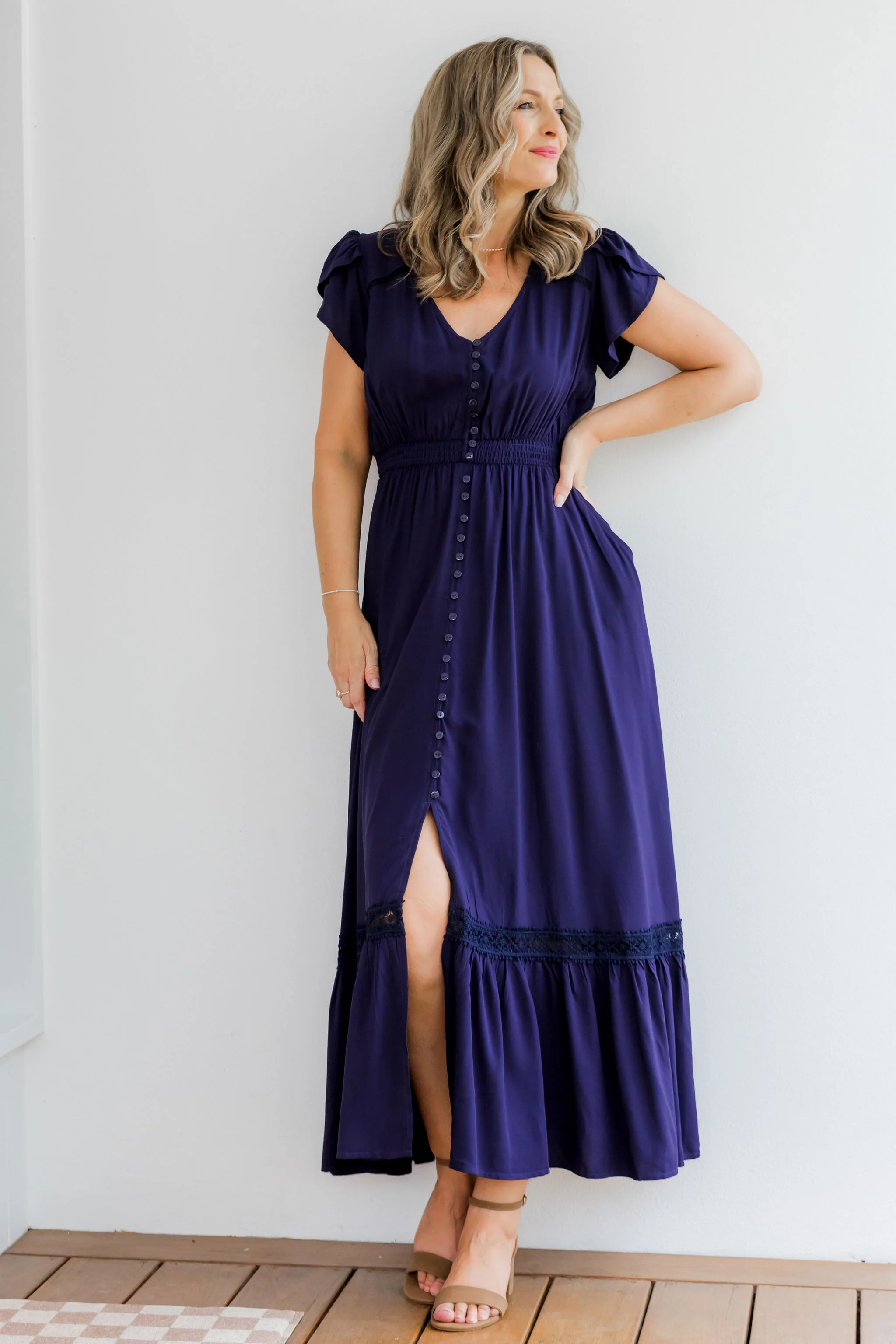 Louisa Maxi Dress in Midnight - Image 27