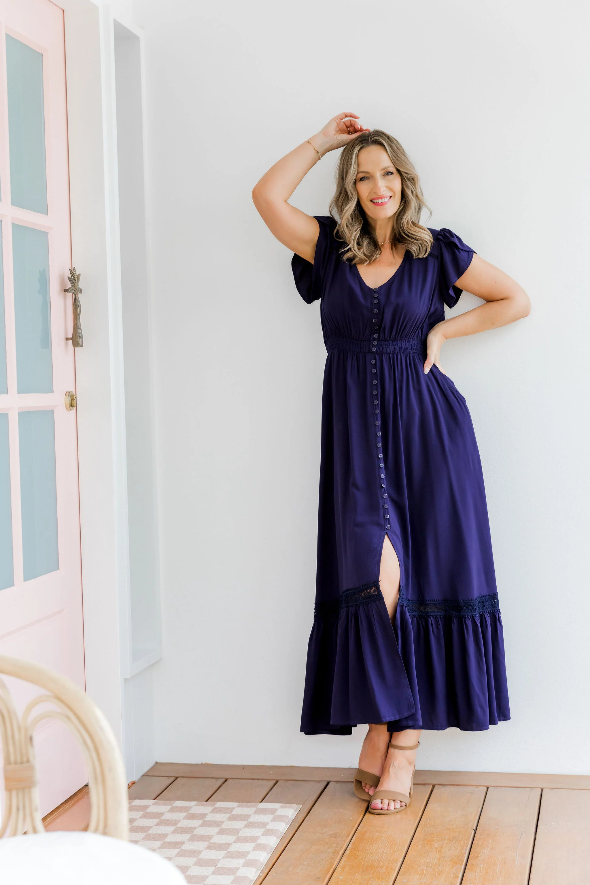 Louisa Maxi Dress in Midnight - Image 28