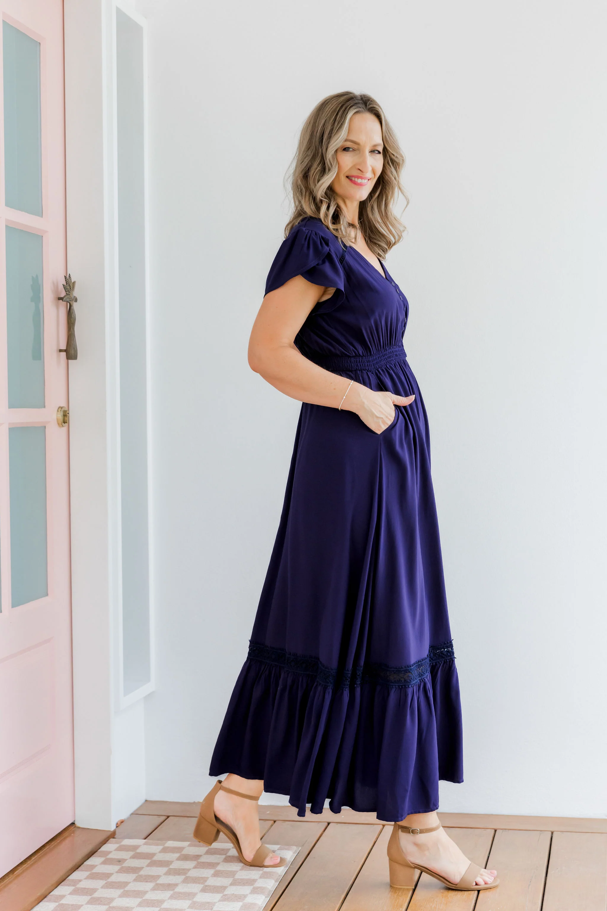 Louisa Maxi Dress in Midnight - Image 30