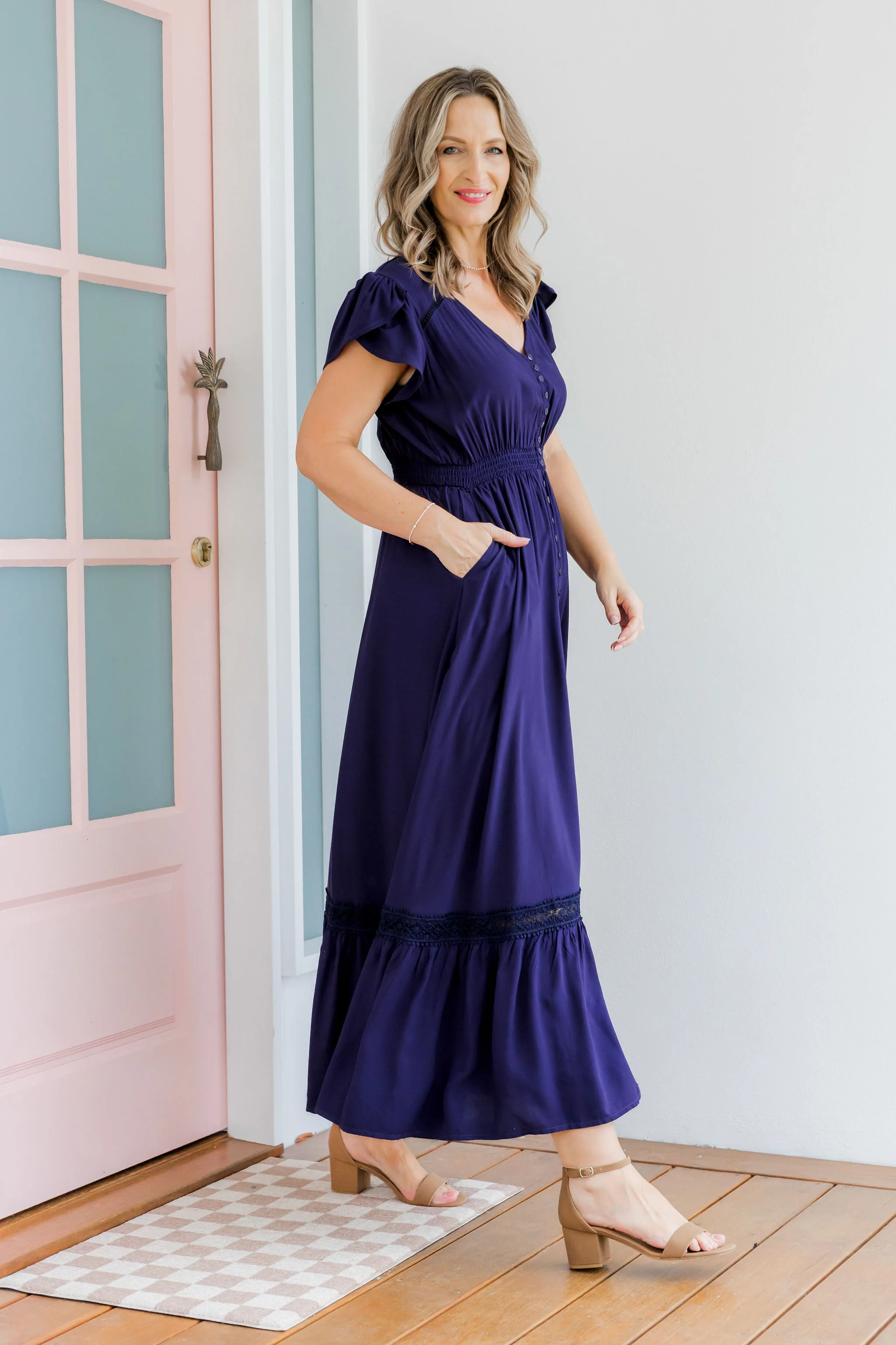 Louisa Maxi Dress in Midnight - Image 31