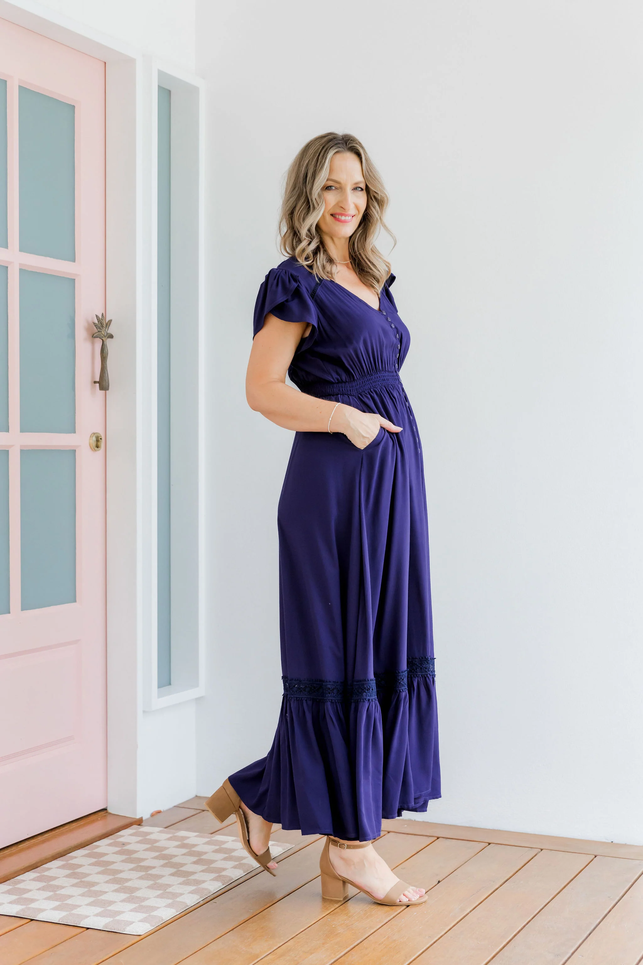 Louisa Maxi Dress in Midnight - Image 32