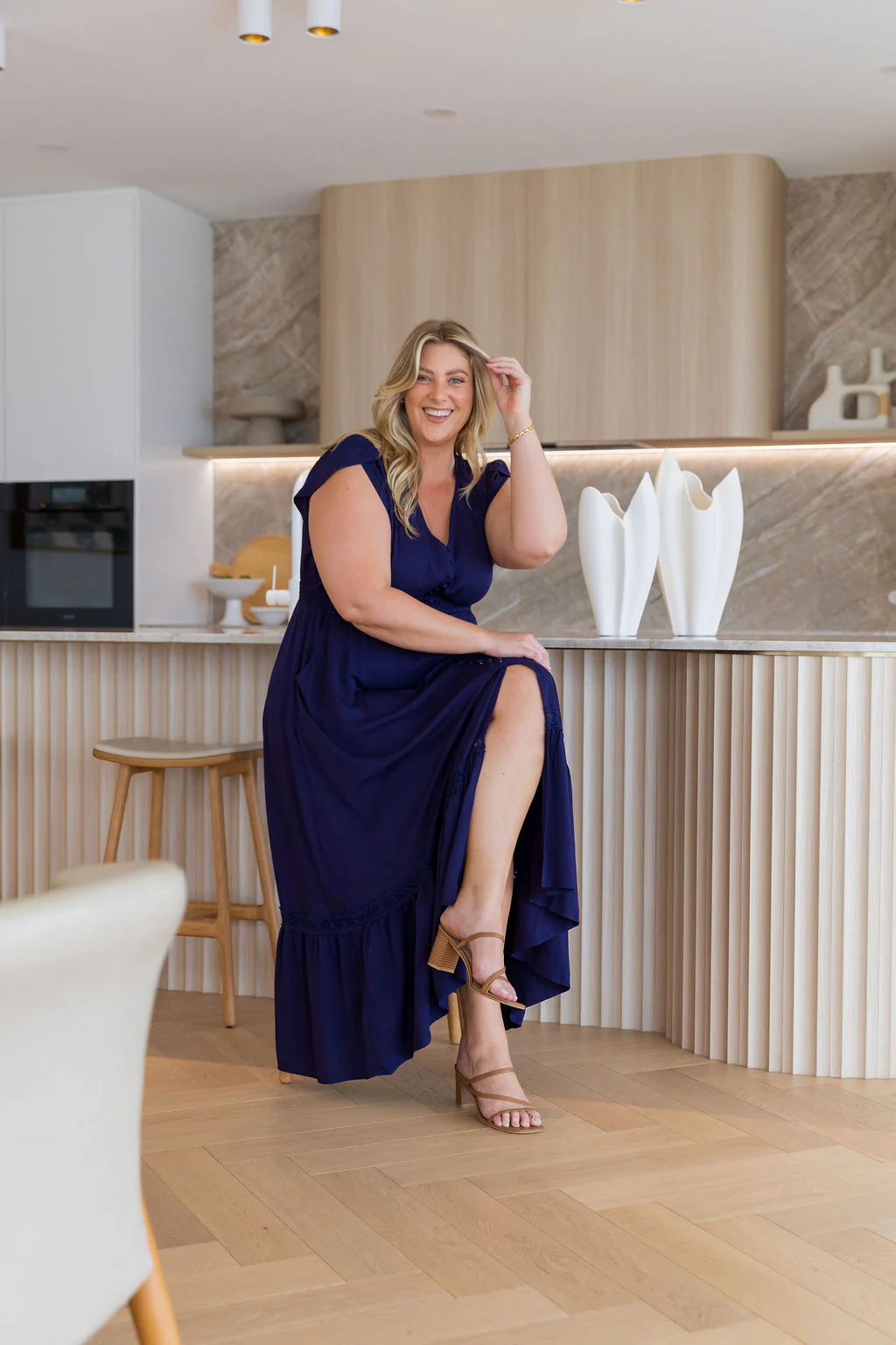 Louisa Maxi Dress in Midnight - Image 6