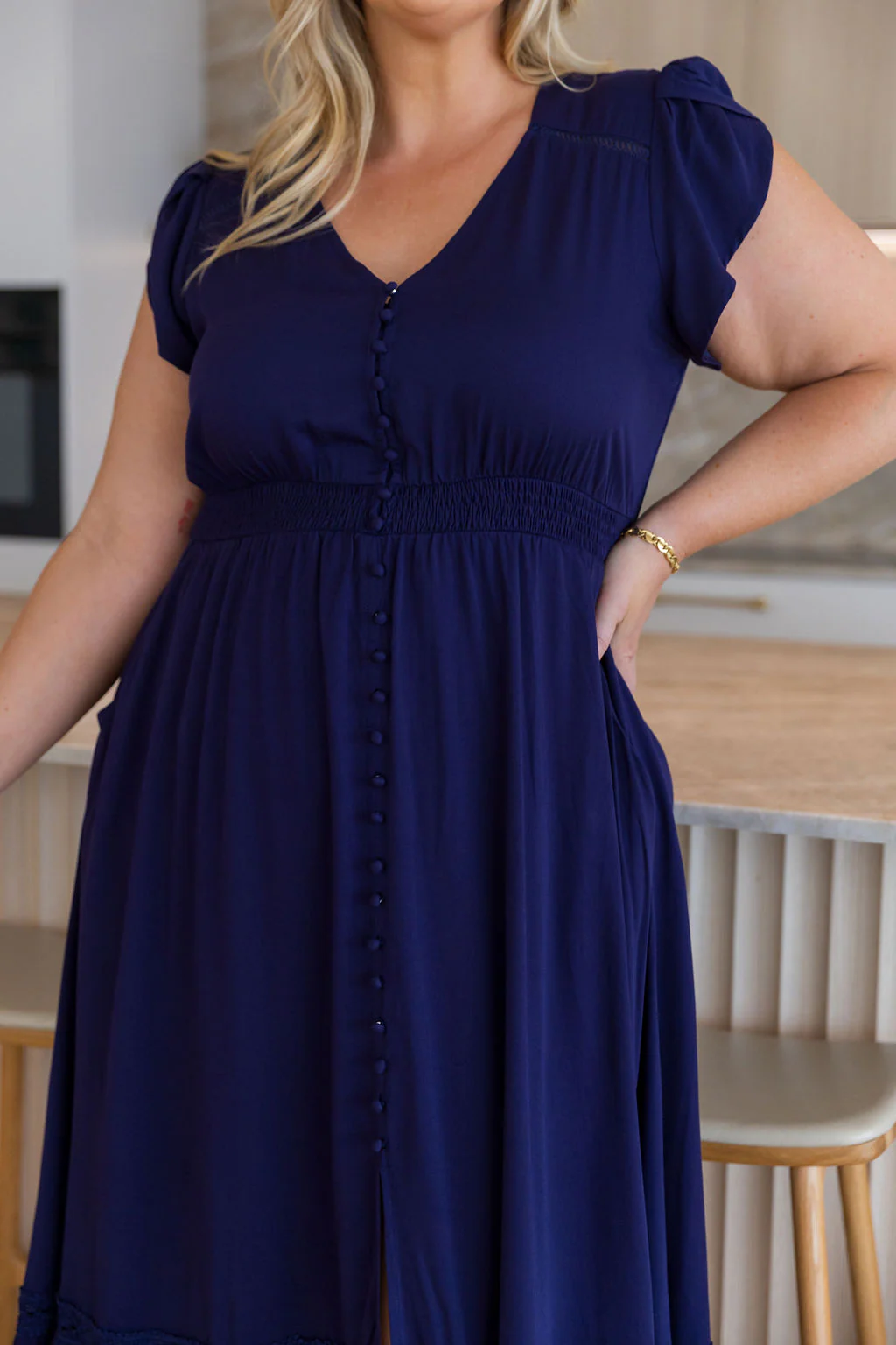 Louisa Maxi Dress in Midnight - Image 7