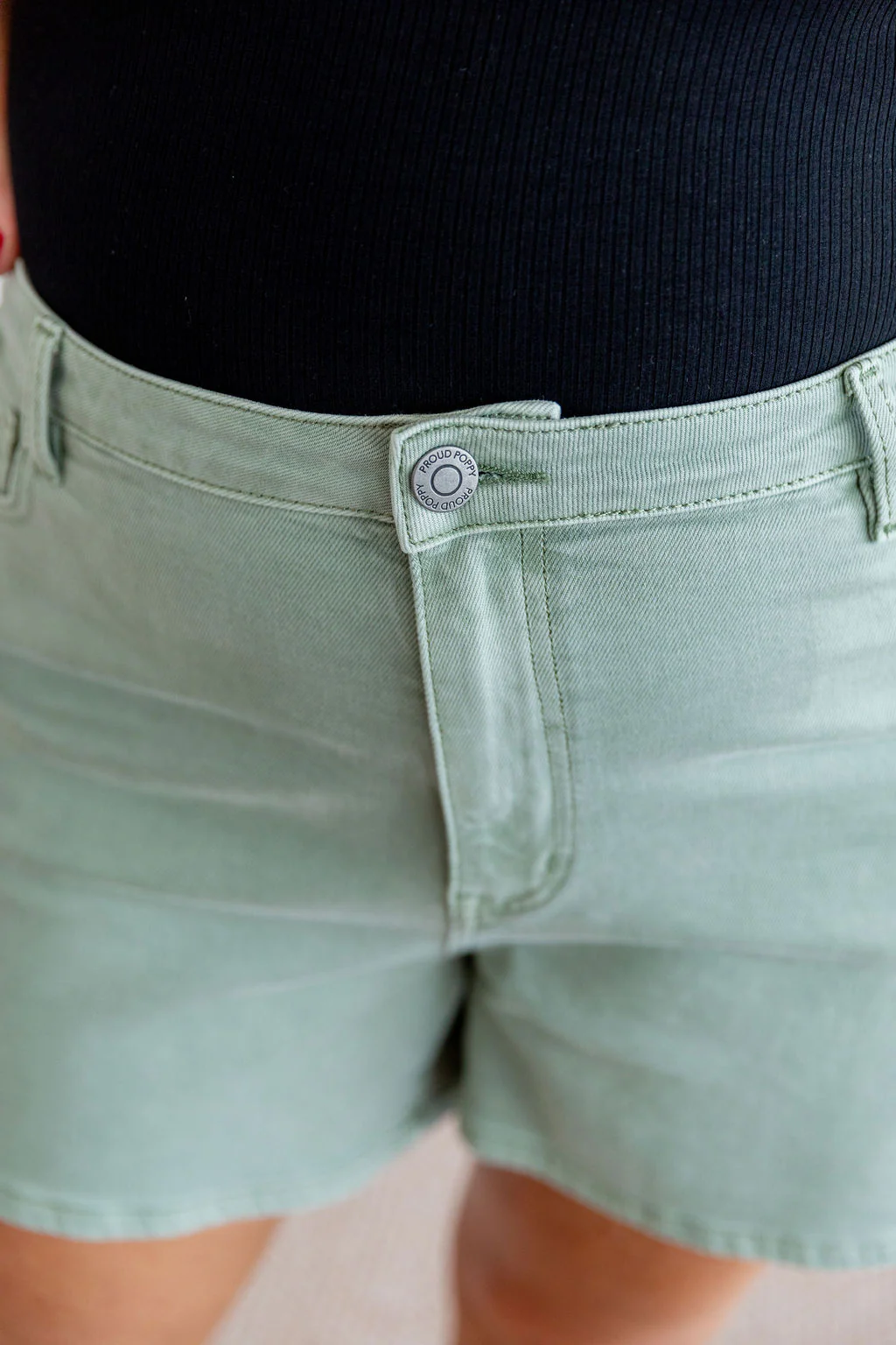 Lucas Denim Shorts in Green - Image 13