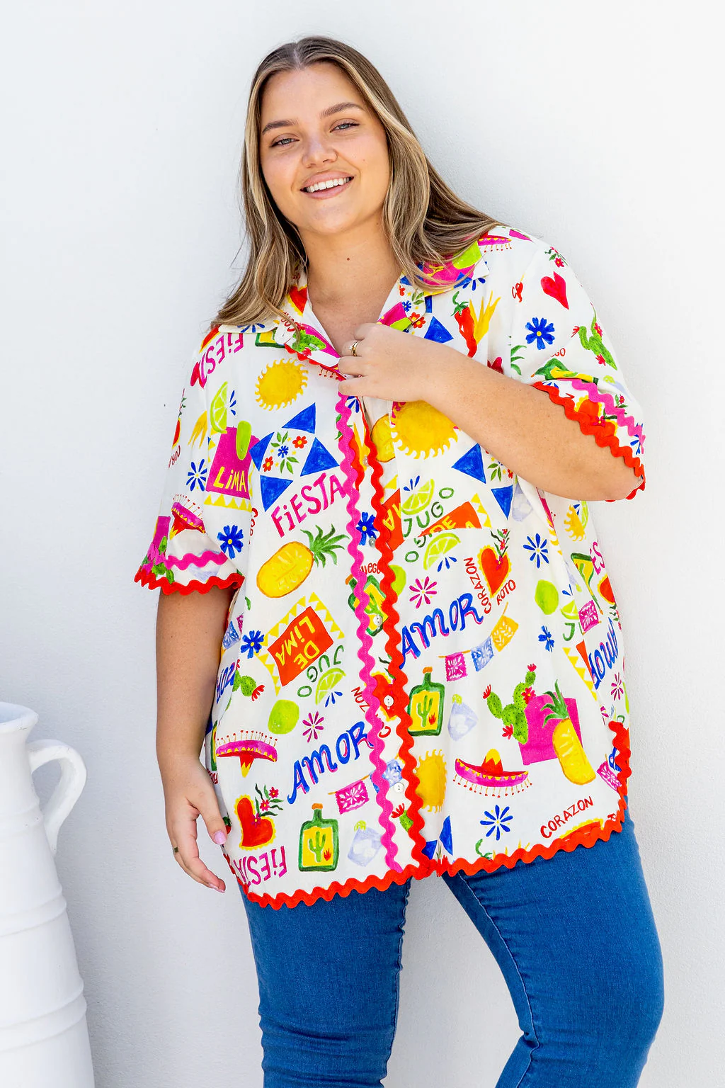 Samara Shirt in Corazon - Image 3