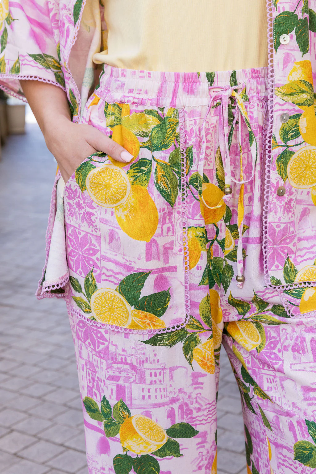 Luella Linen Blend Pants in Themis - Image 14