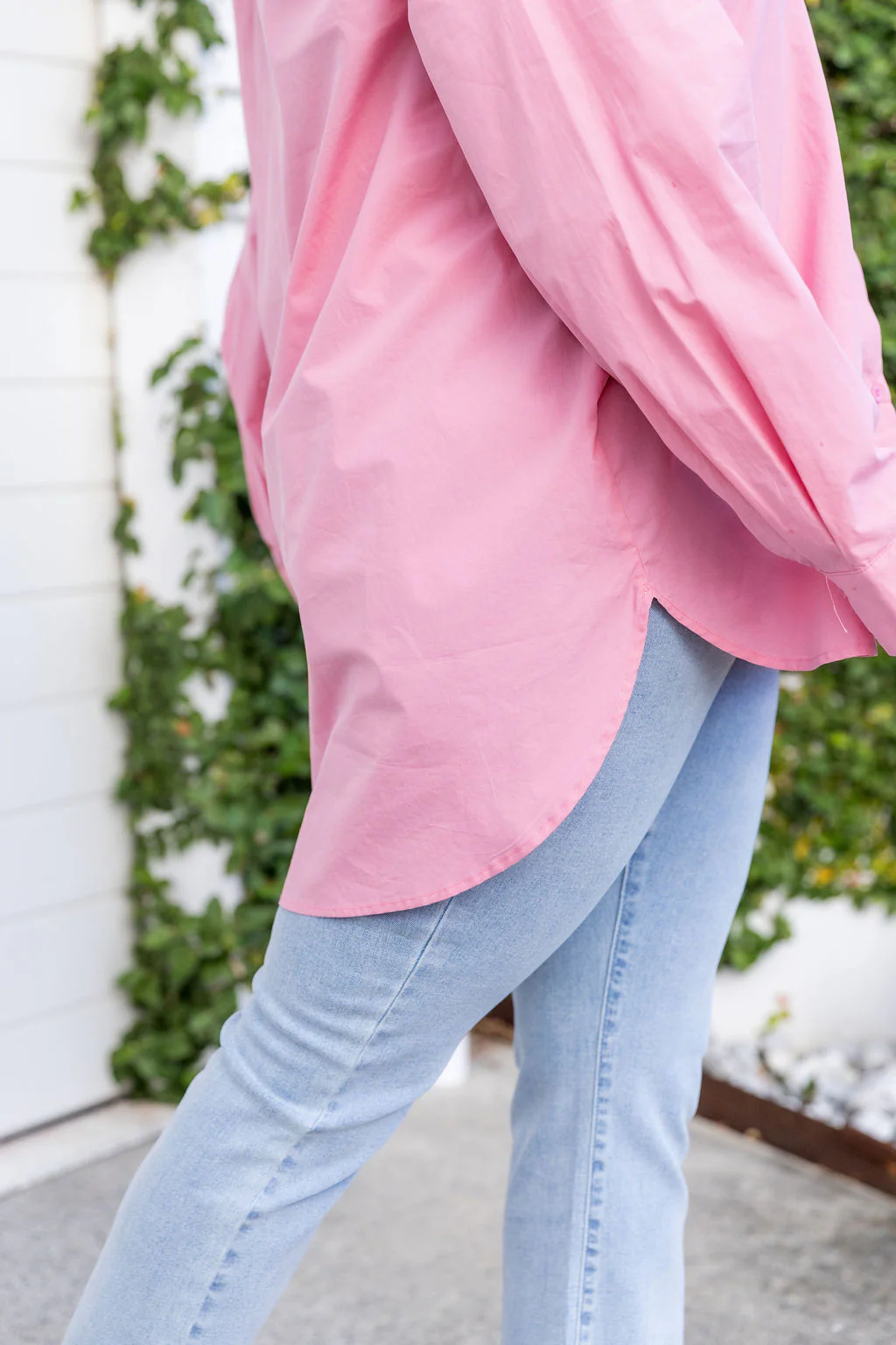 Lula Oversized Shirt in Barbie Pink - Image 10
