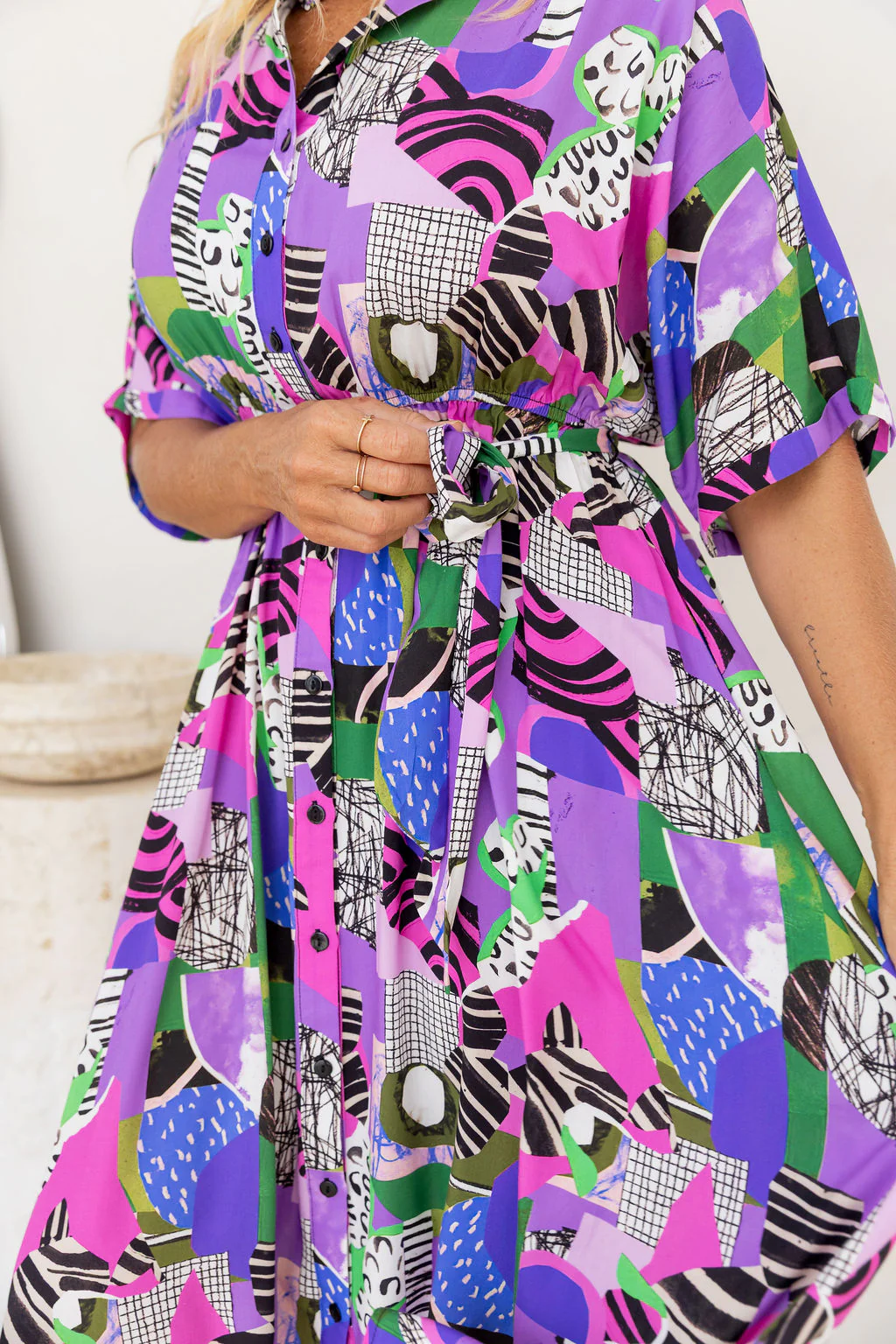 Maddy Midi Dress in Dazzle - Image 8