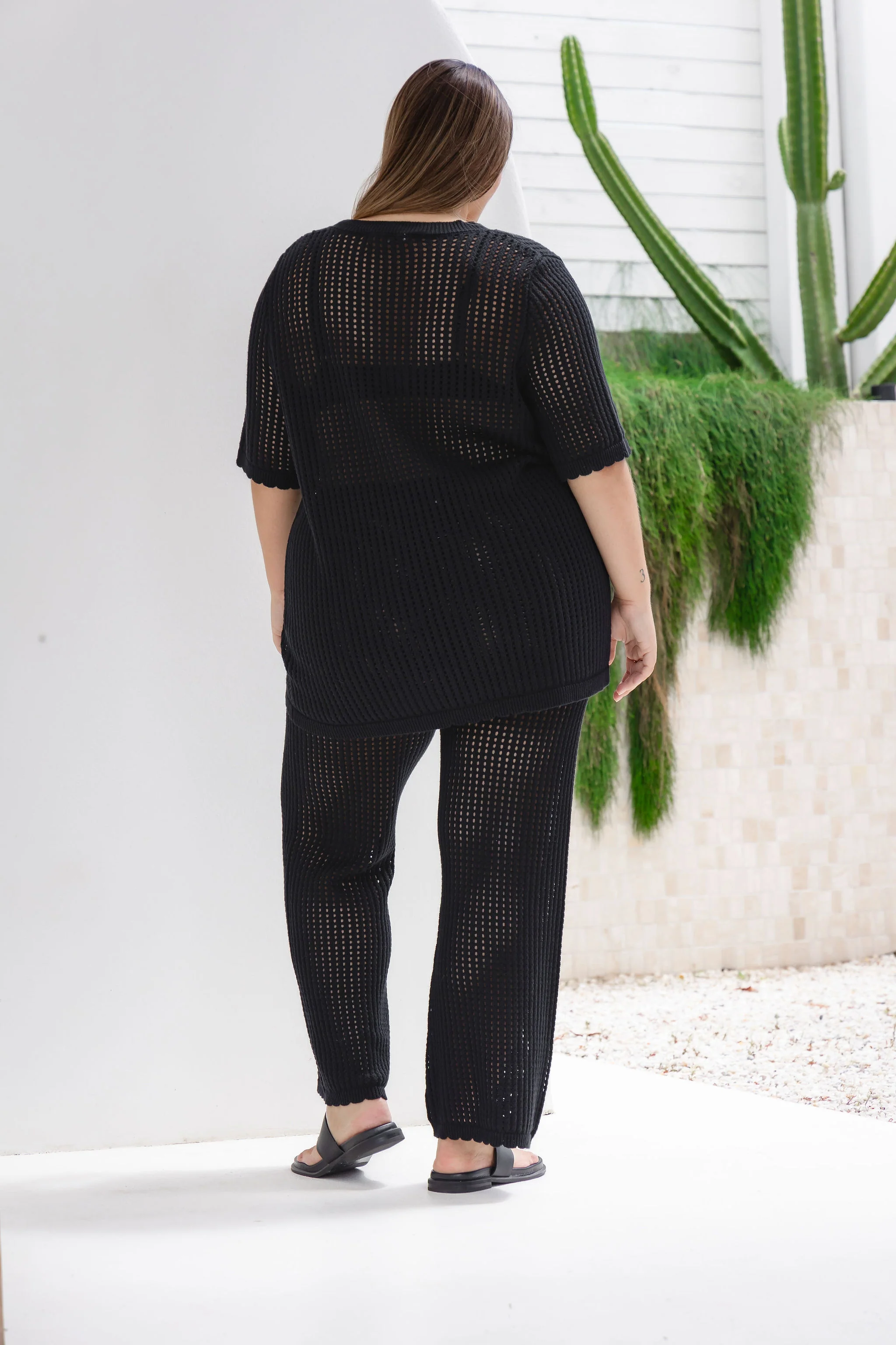 Maisie Knit Pant in Black - Image 13