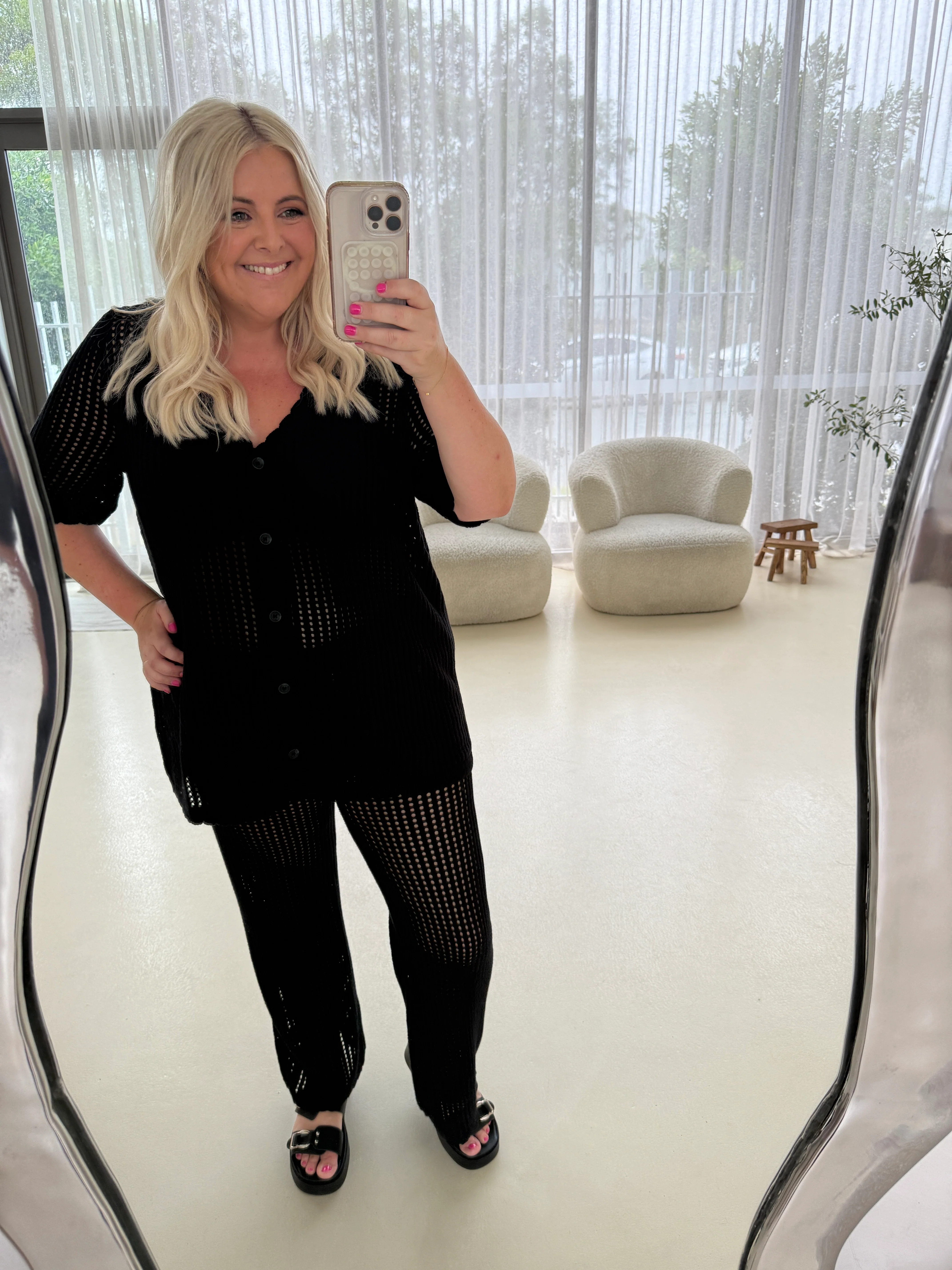 Maisie Knit Pant in Black - Image 5