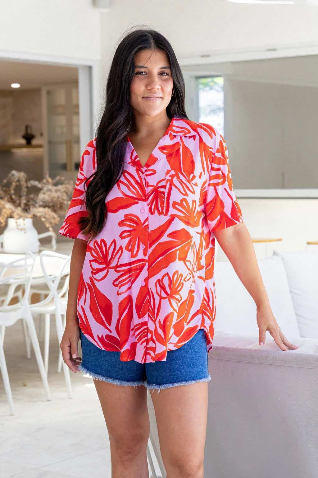 Marley Shirt in Blush Fern - Image 3