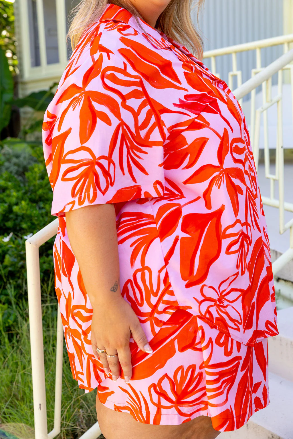 Marley Shirt in Blush Fern - Image 5