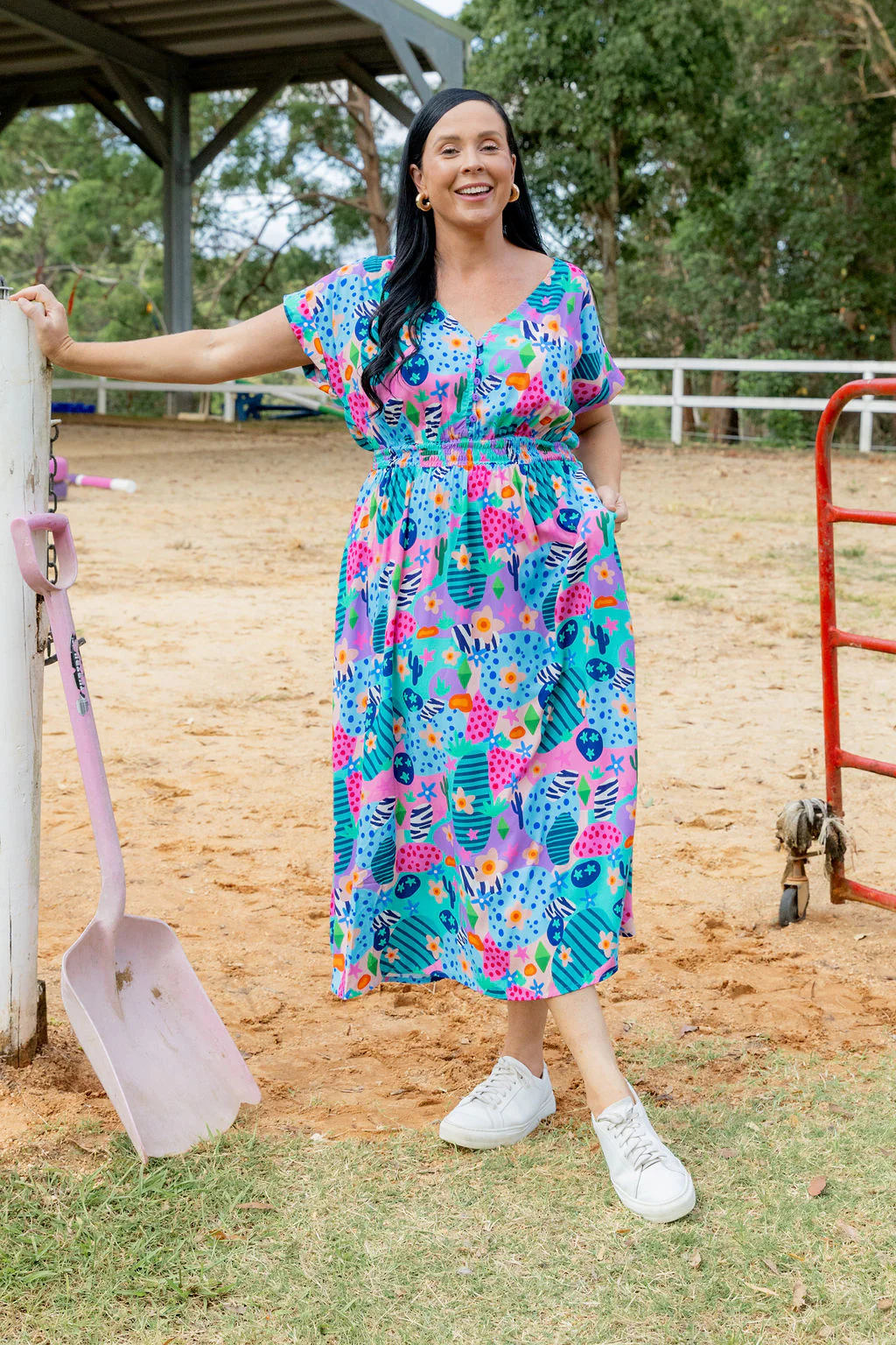 Millie Dress in Small Horse Club by Deb McNaughton - Image 11