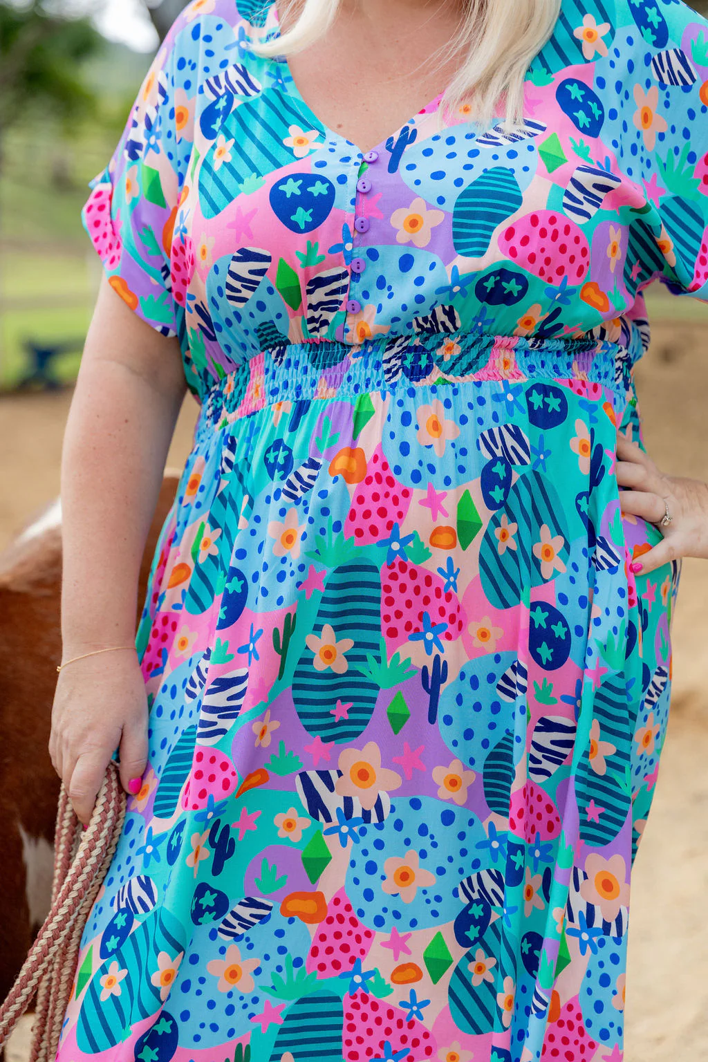 Millie Dress in Small Horse Club by Deb McNaughton - Image 5