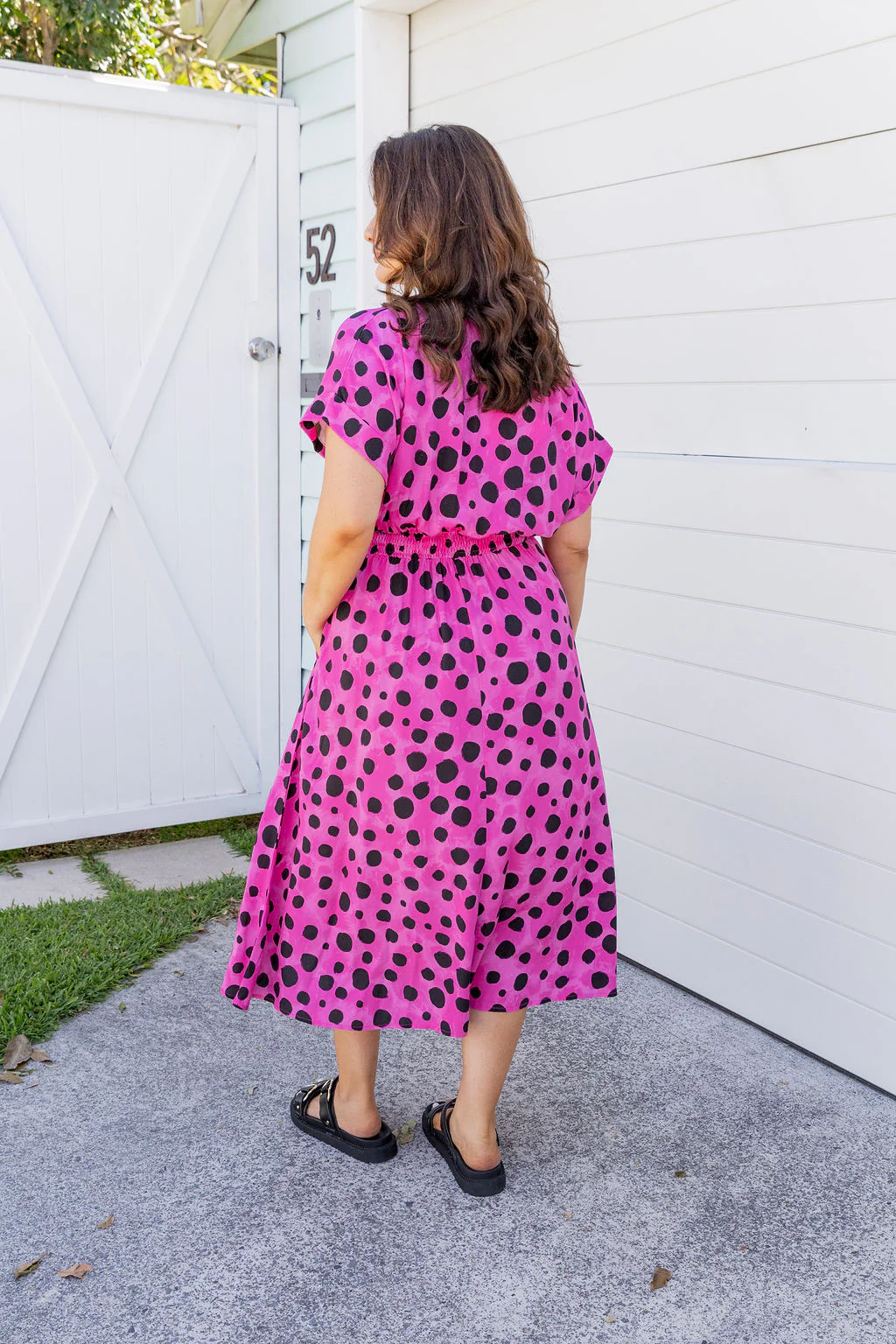 Millie Midi Dress in Pink Cheetah by Kasey Rainbow - Image 11