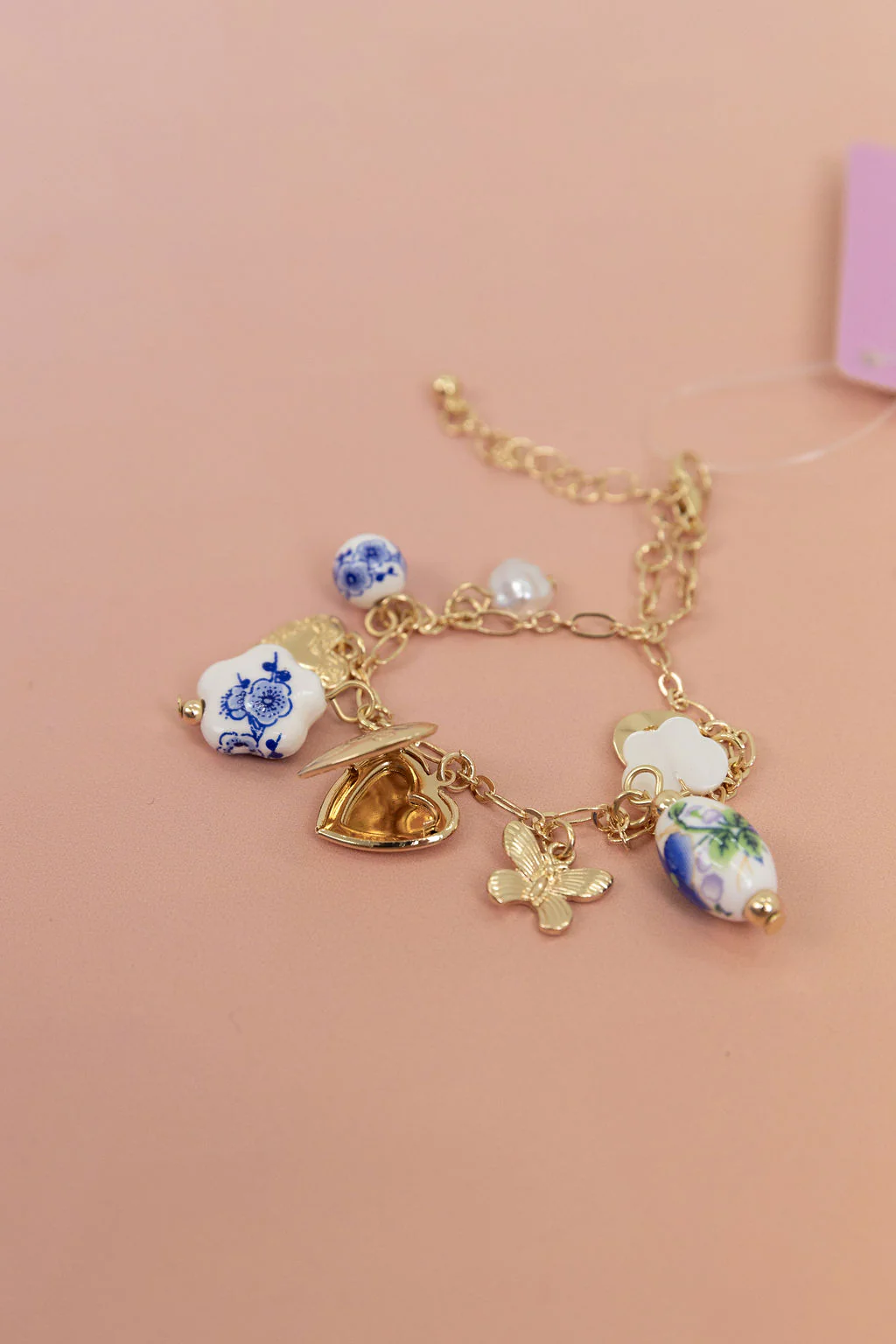 Multi Charm Locket Bracelet - Image 5