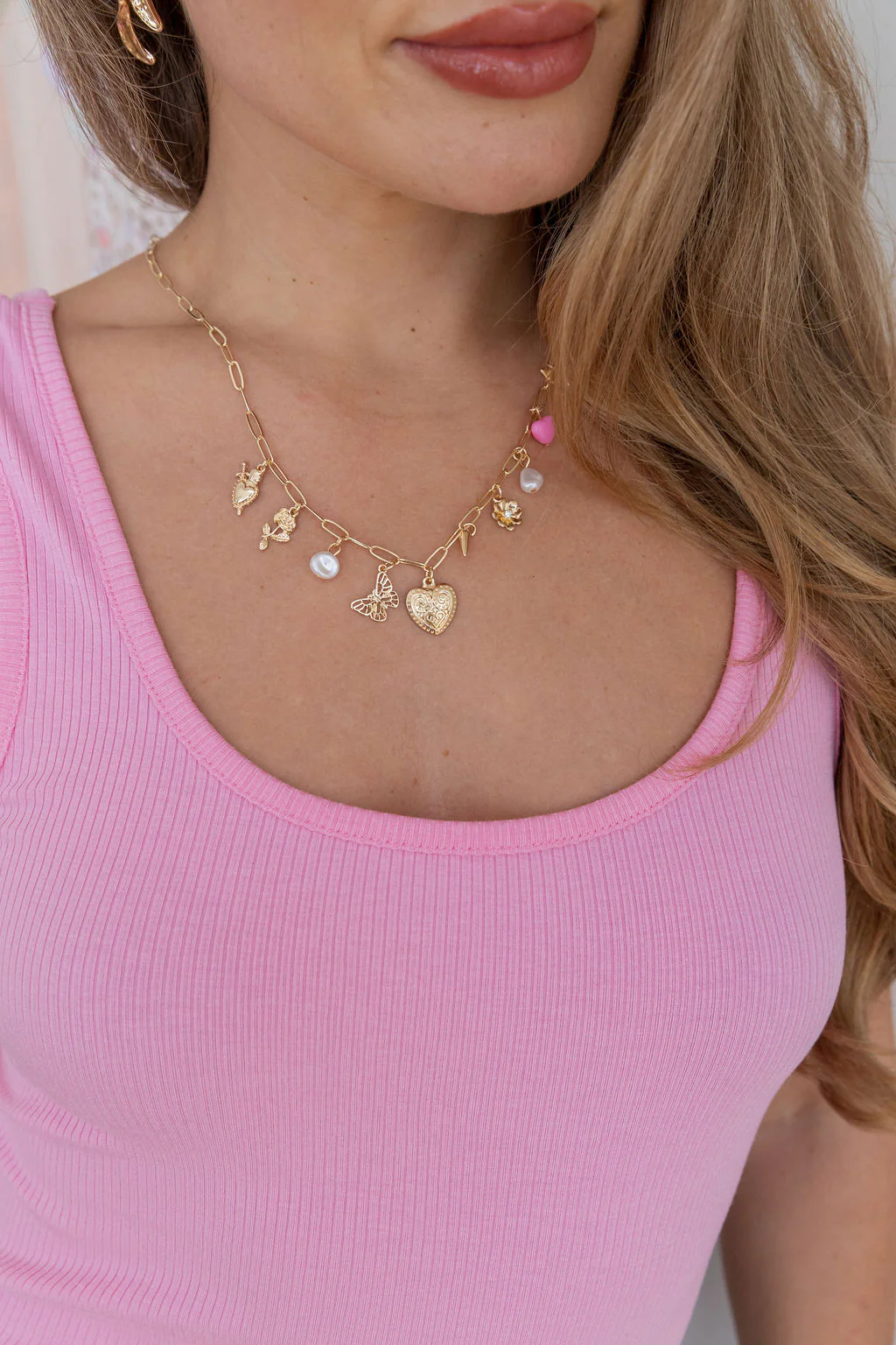 Multi Charm Chain Necklace - Image 10