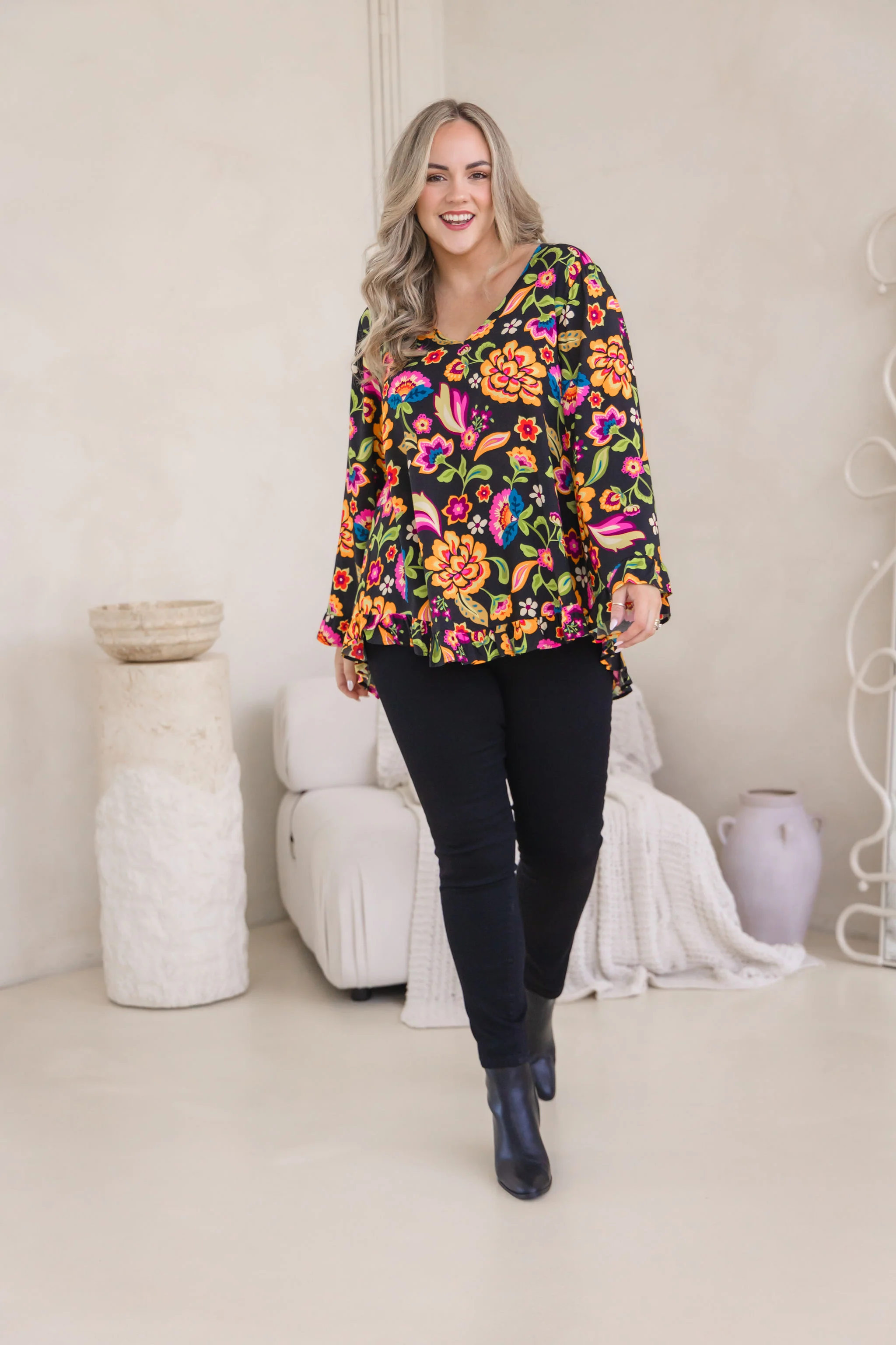 Natalie Long Sleeve Top in Boho Dreams - Image 7