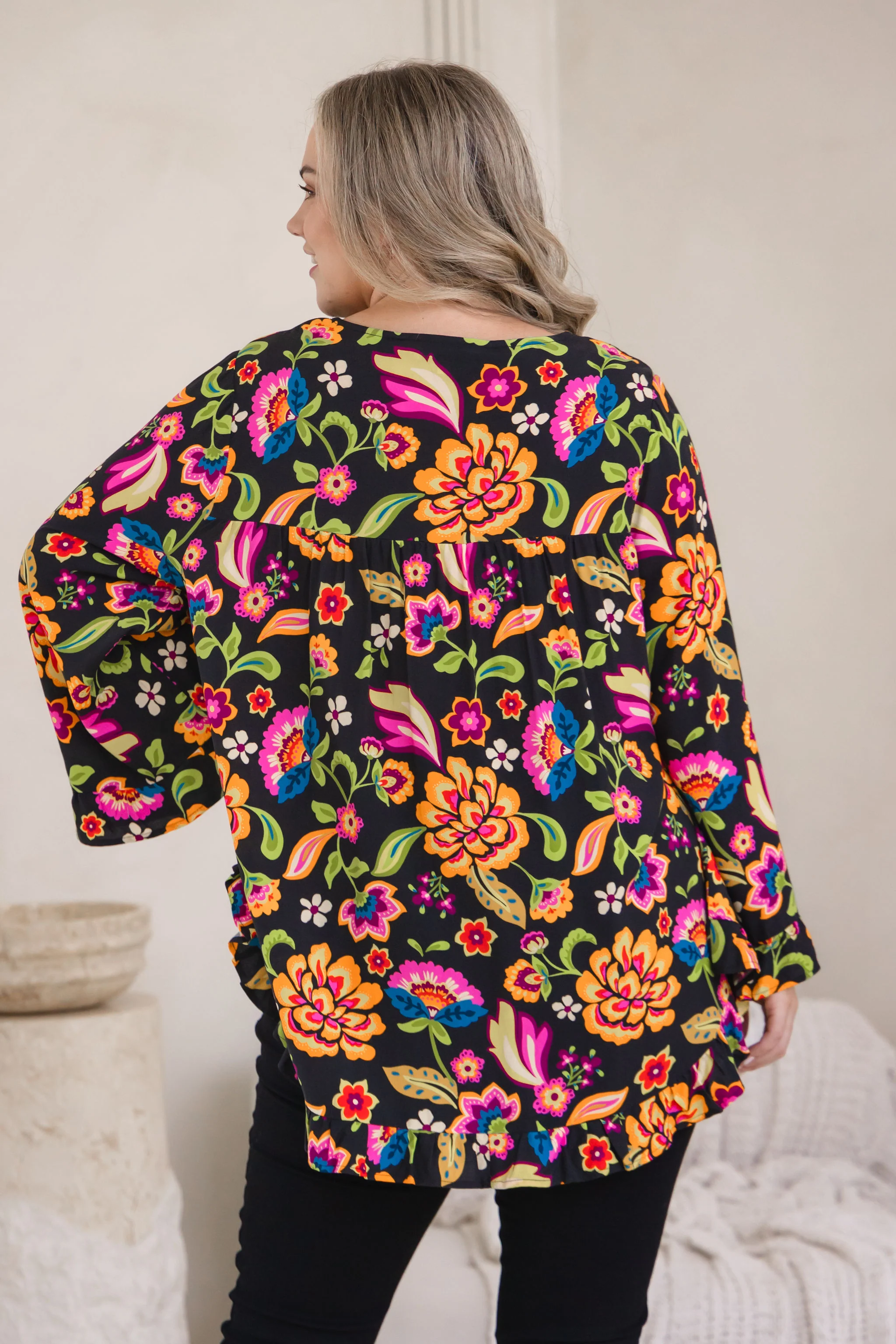 Natalie Long Sleeve Top in Boho Dreams - Image 8
