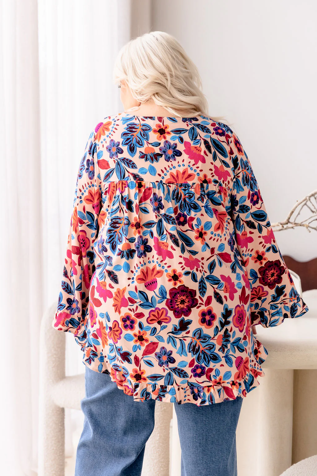 Natalie Long Sleeve Top in Jardin - Image 10