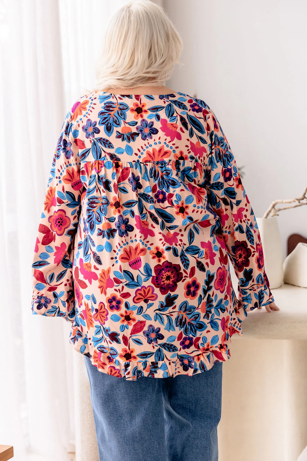 Natalie Long Sleeve Top in Jardin - Image 11