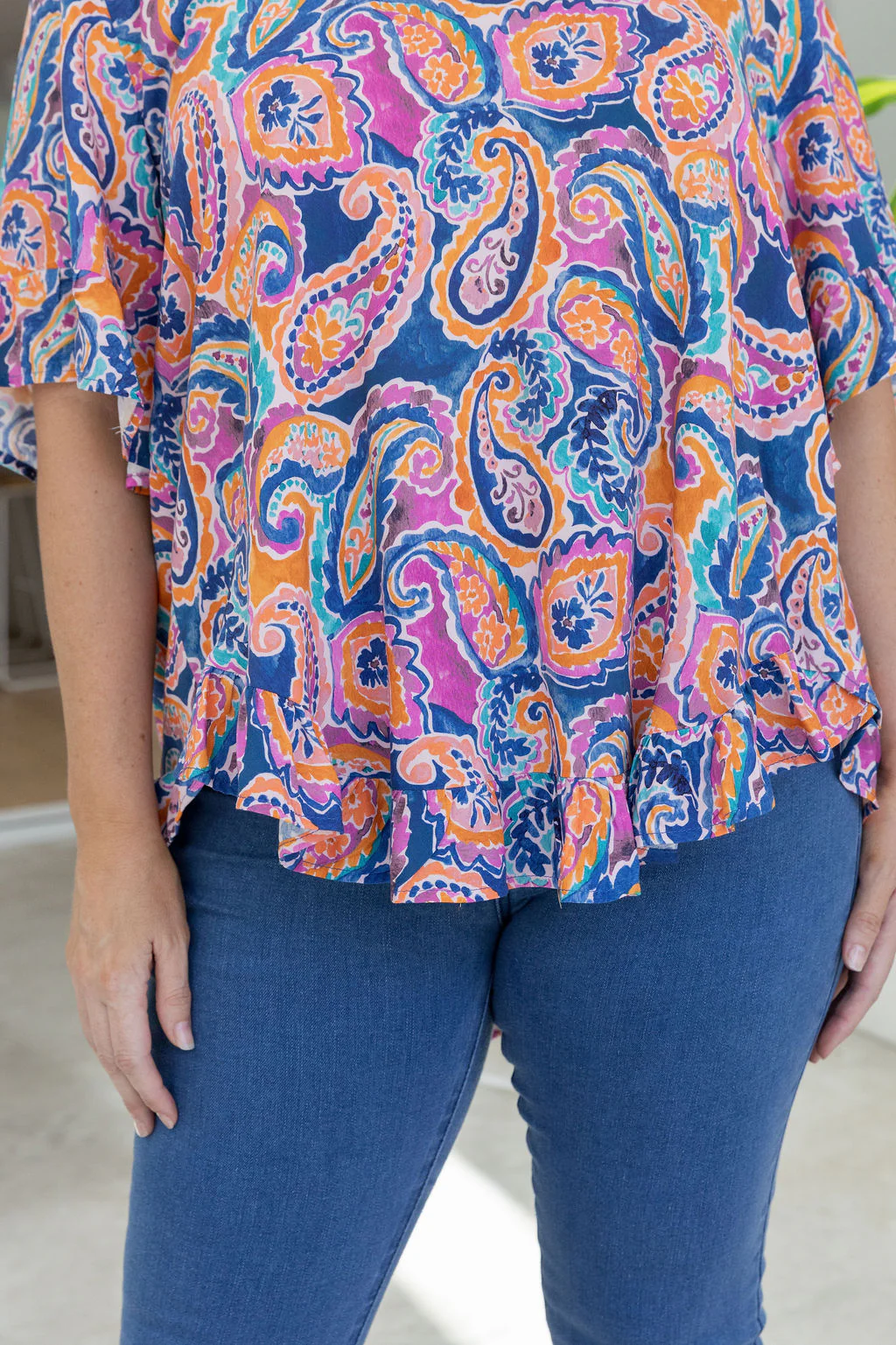 Natalie Top in Rainbow Boteh - Image 14