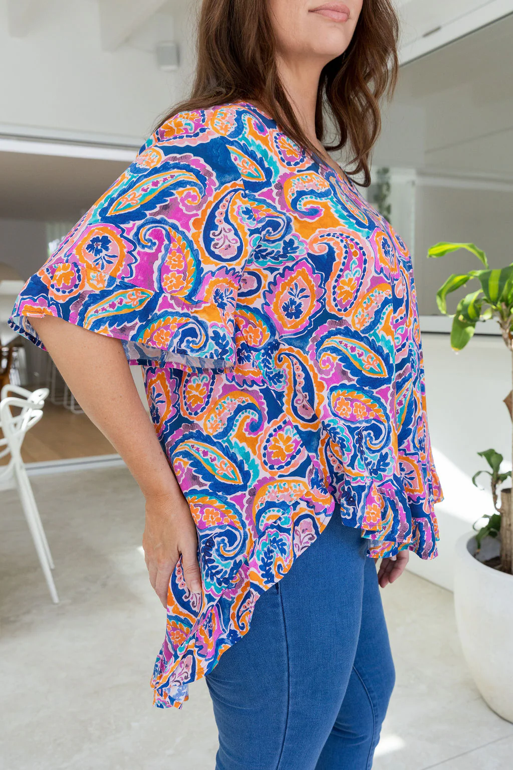 Natalie Top in Rainbow Boteh - Image 16