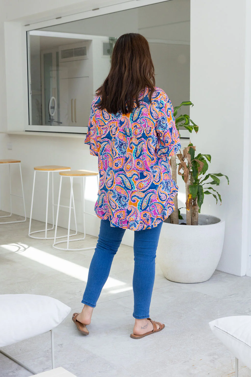 Natalie Top in Rainbow Boteh - Image 17