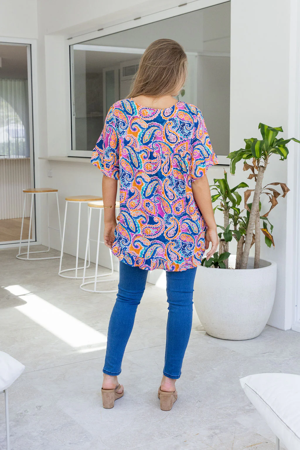 Natalie Top in Rainbow Boteh - Image 20