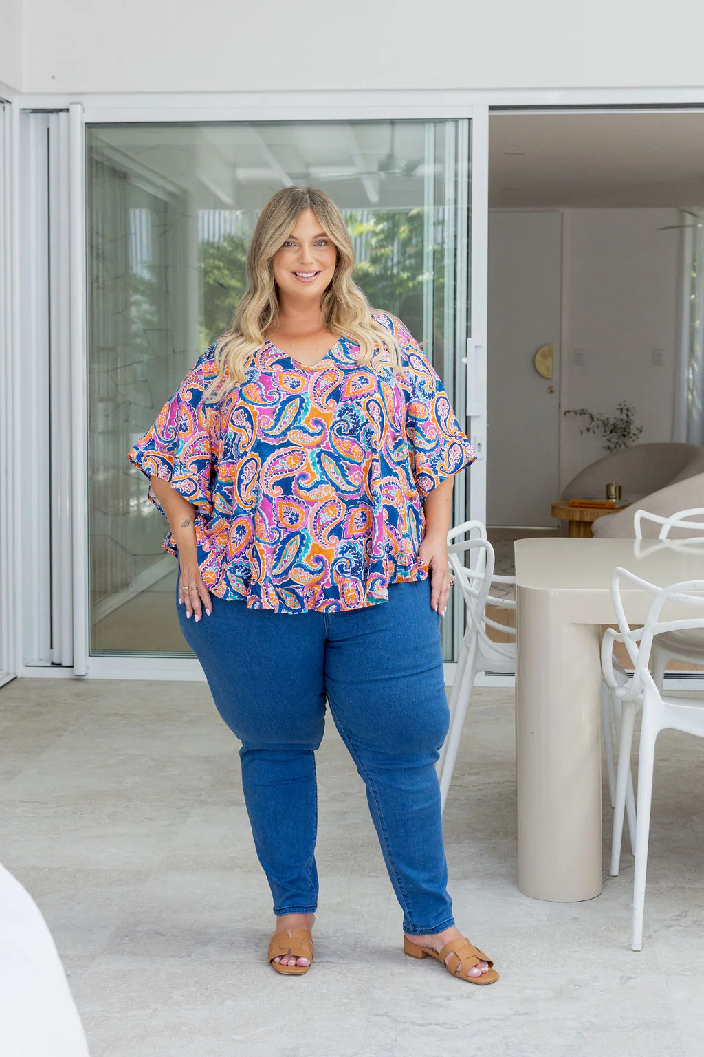 Natalie Top in Rainbow Boteh - Image 22