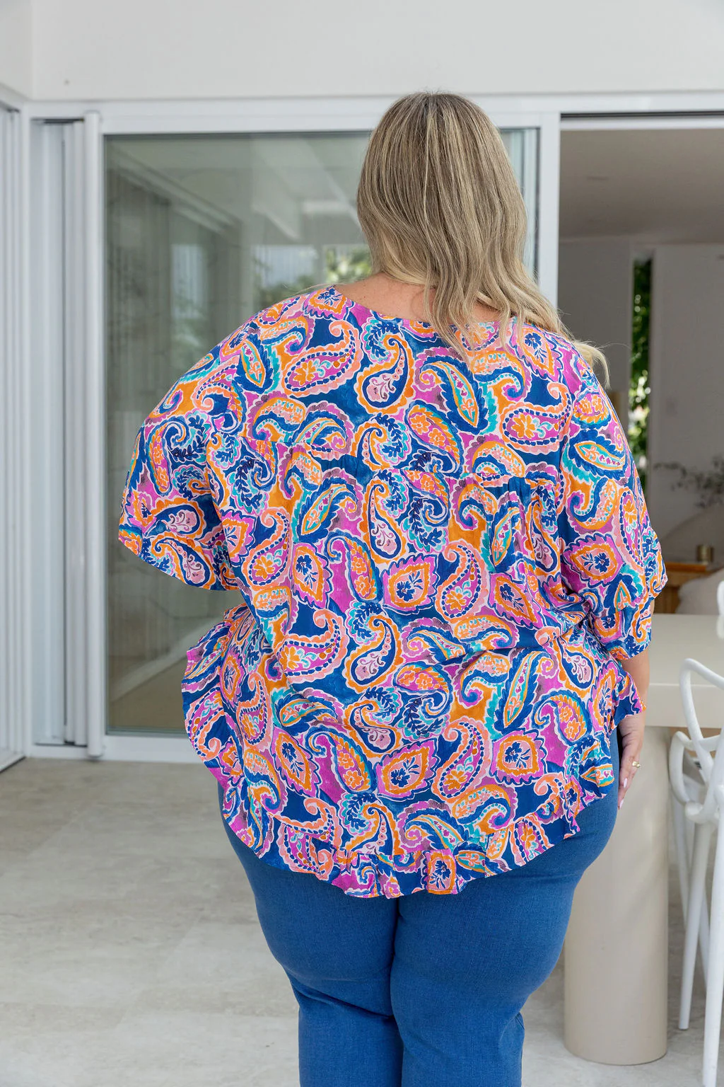 Natalie Top in Rainbow Boteh - Image 24