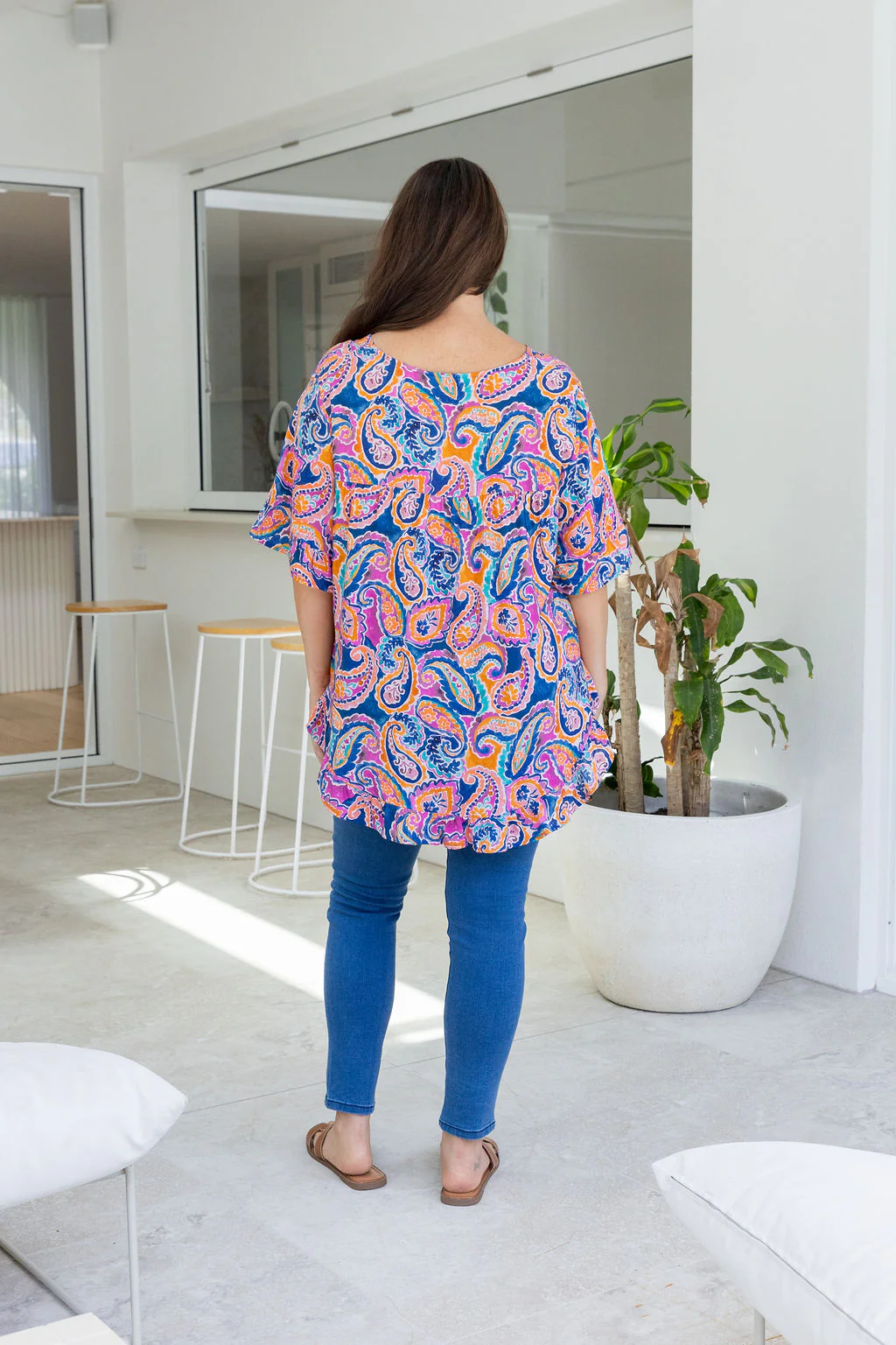 Natalie Top in Rainbow Boteh - Image 25