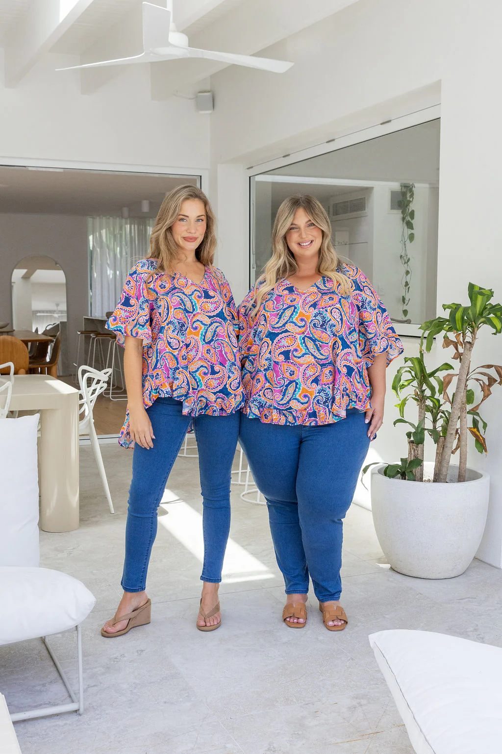 Natalie Top in Rainbow Boteh - Image 4