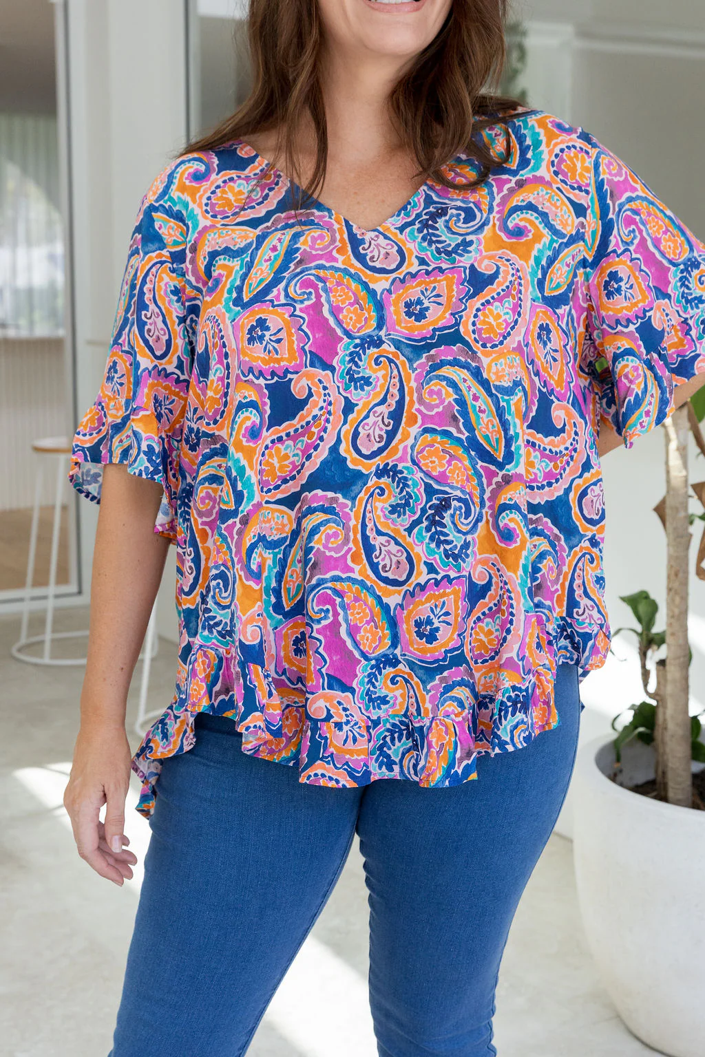 Natalie Top in Rainbow Boteh - Image 6